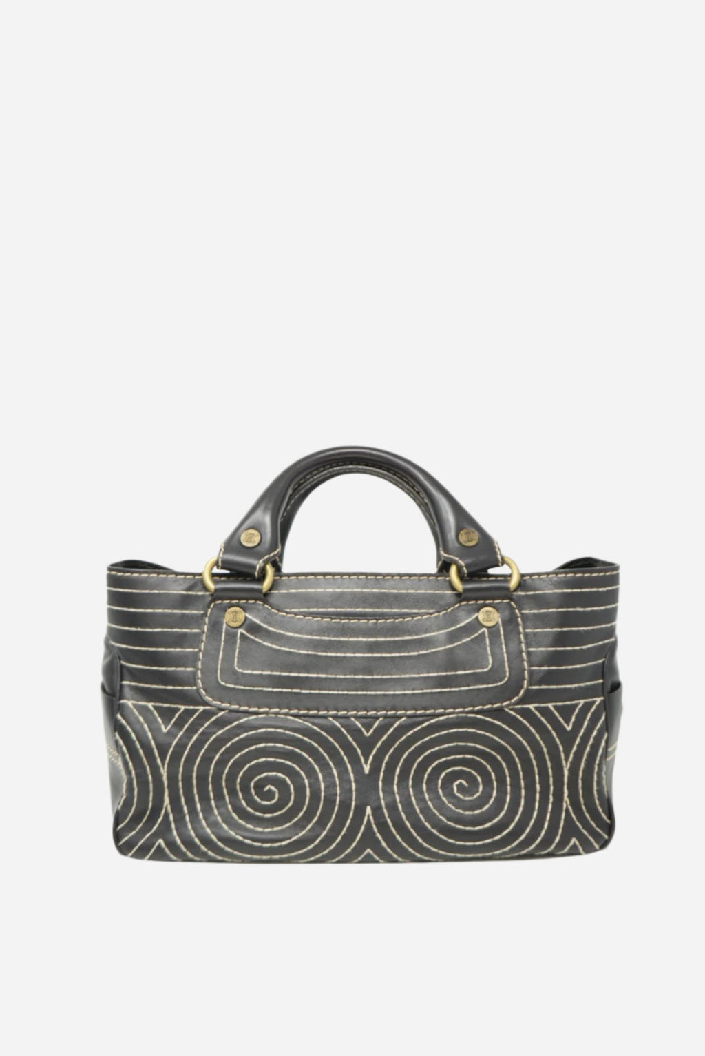 Celine Vintage Brown Leather Handbag