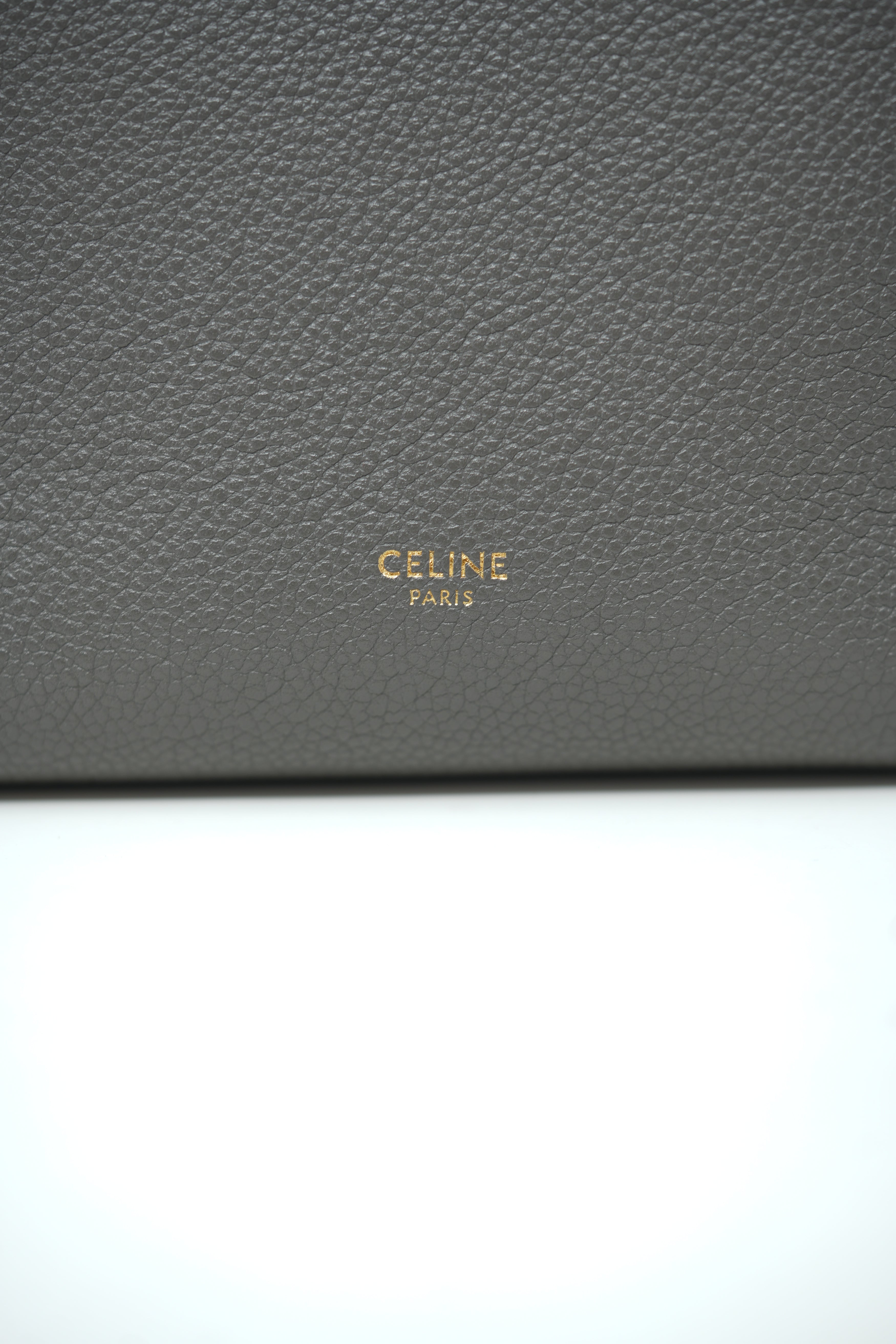 Celine Small Leather Sangle Bucket Bag