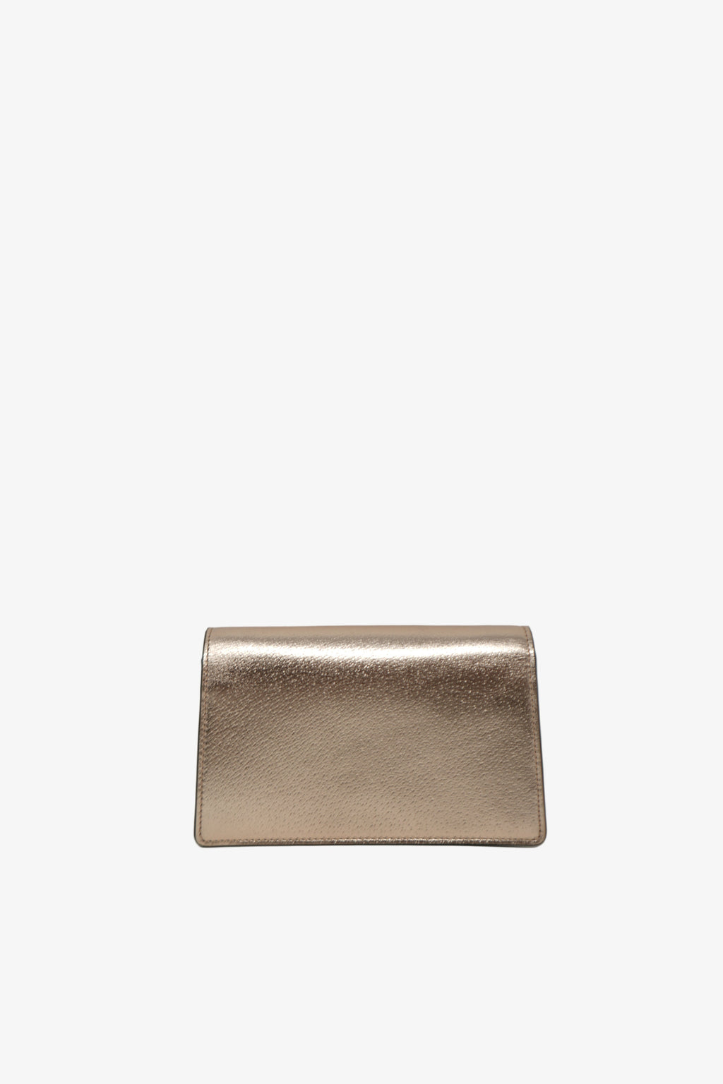 Gucci Gold Metallic Leather Dionysus Mini Bag