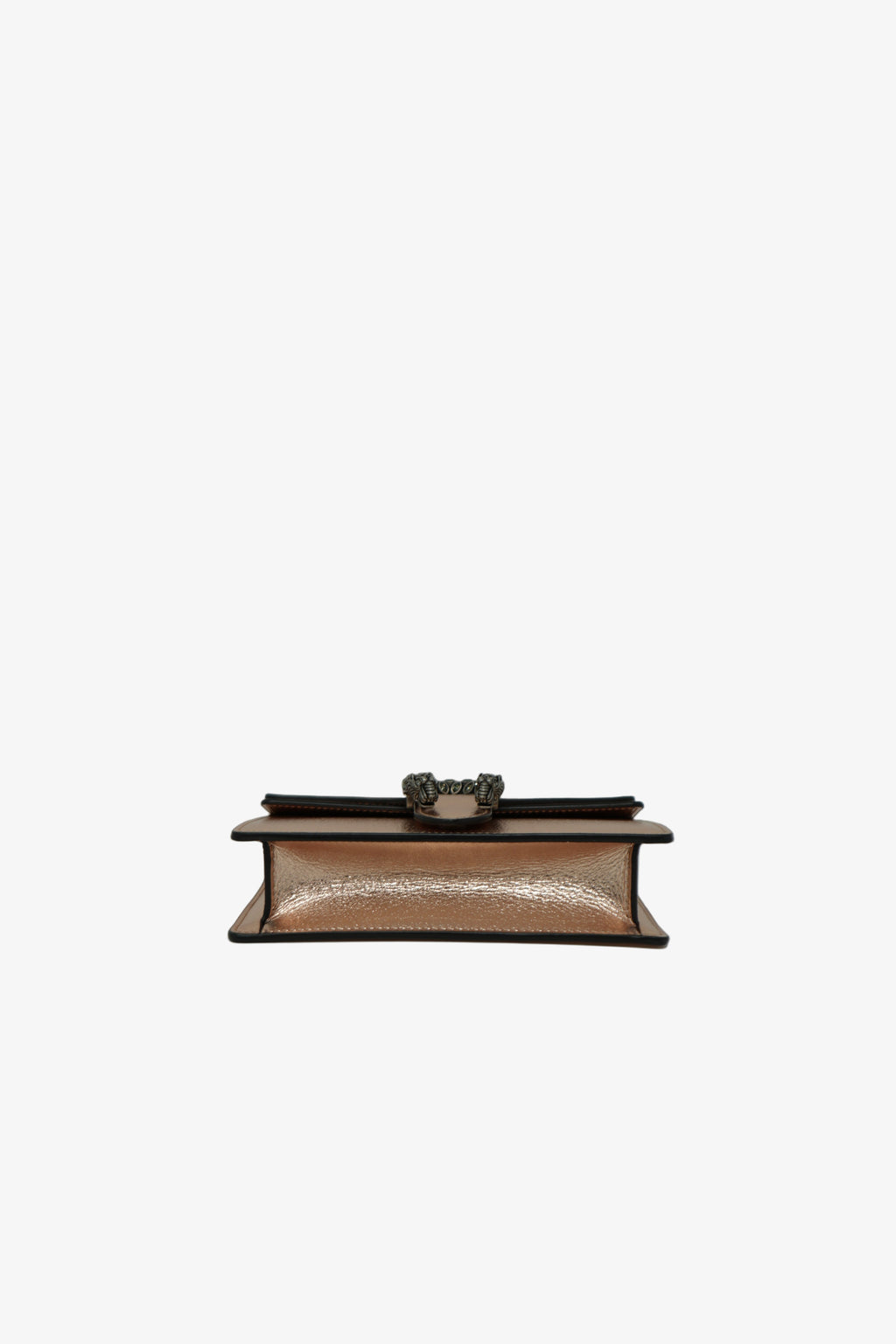 Gucci Gold Metallic Leather Dionysus Mini Bag