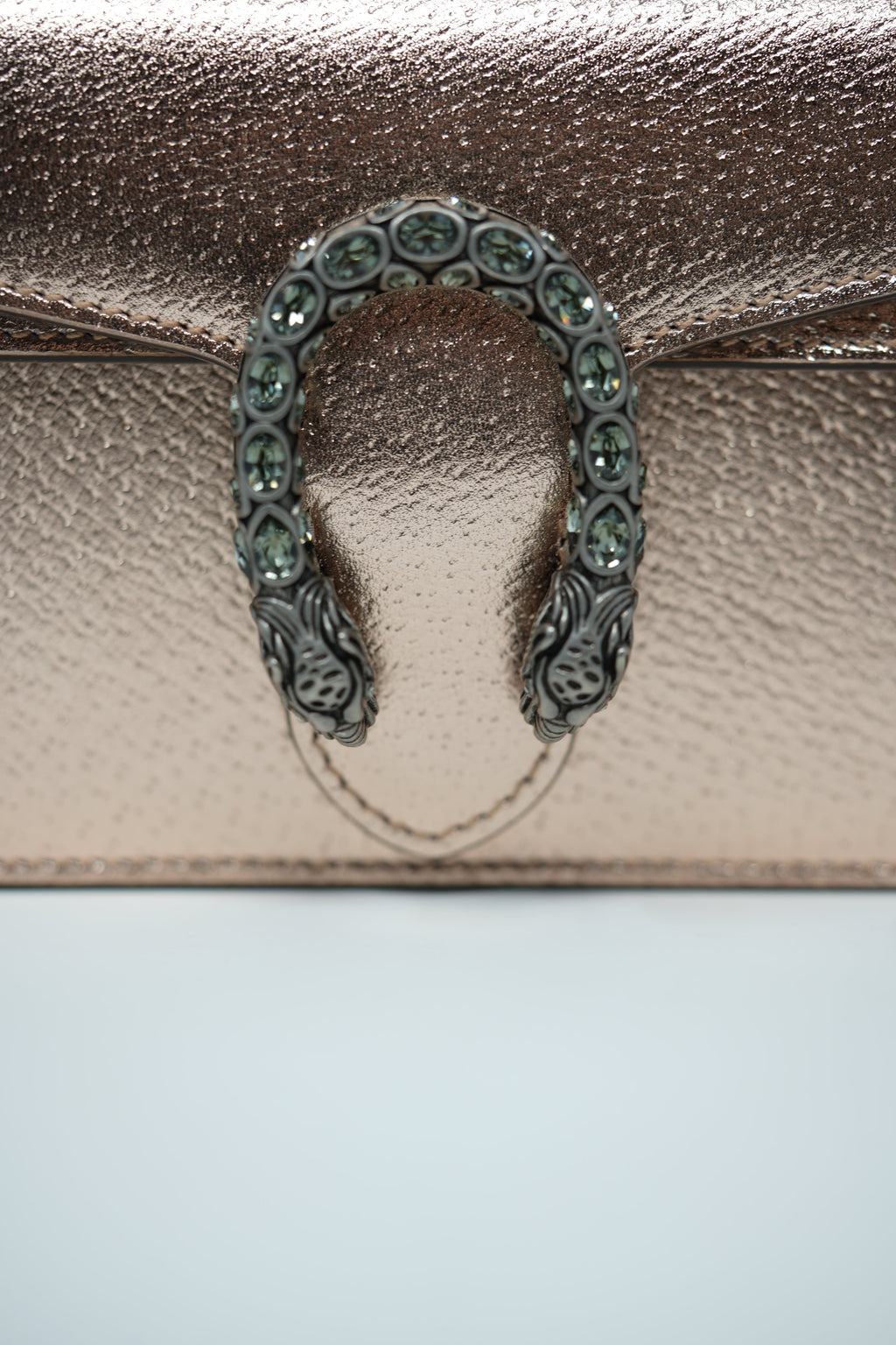 Gucci Gold Metallic Leather Dionysus Mini Bag