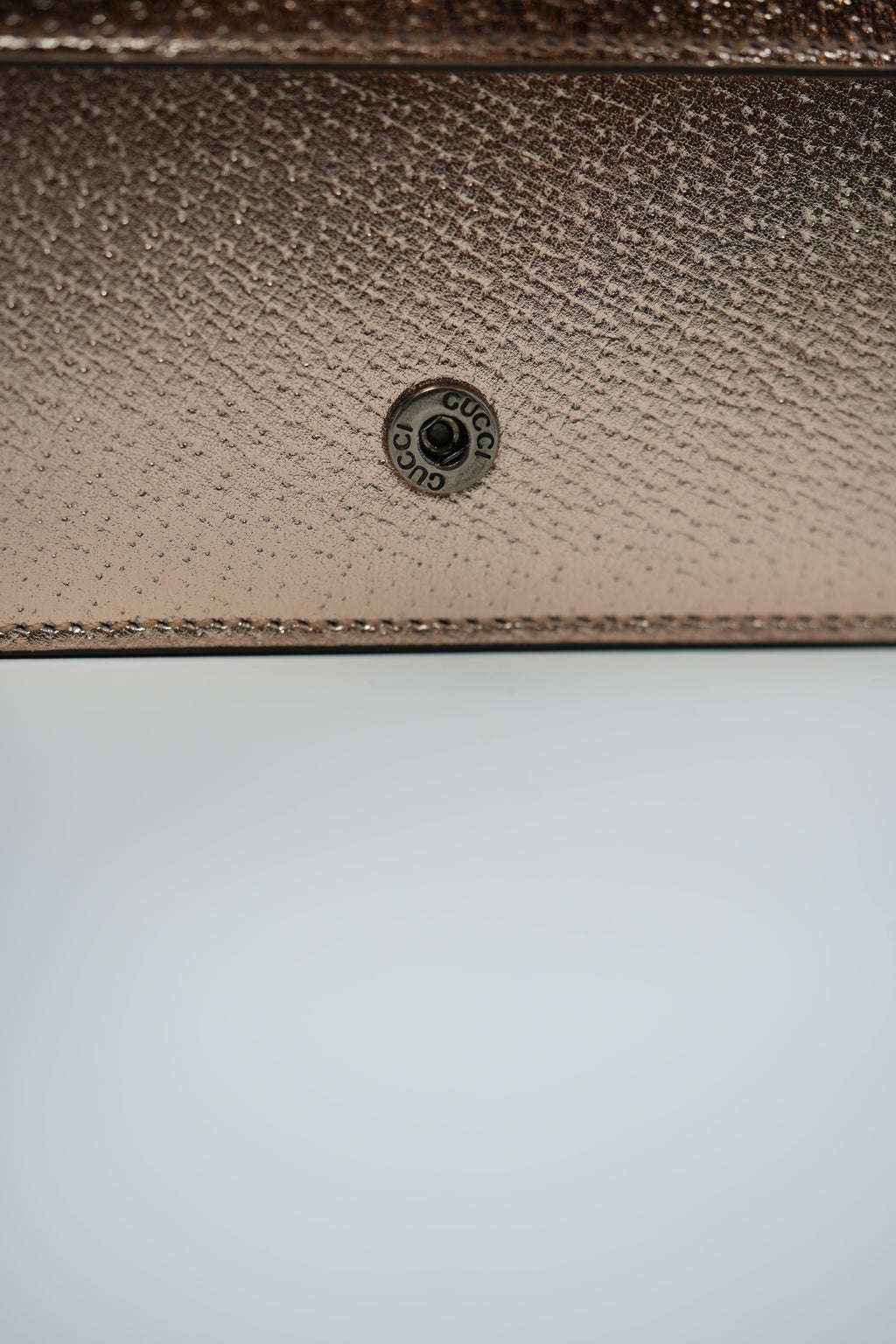 Gucci Gold Metallic Leather Dionysus Mini Bag