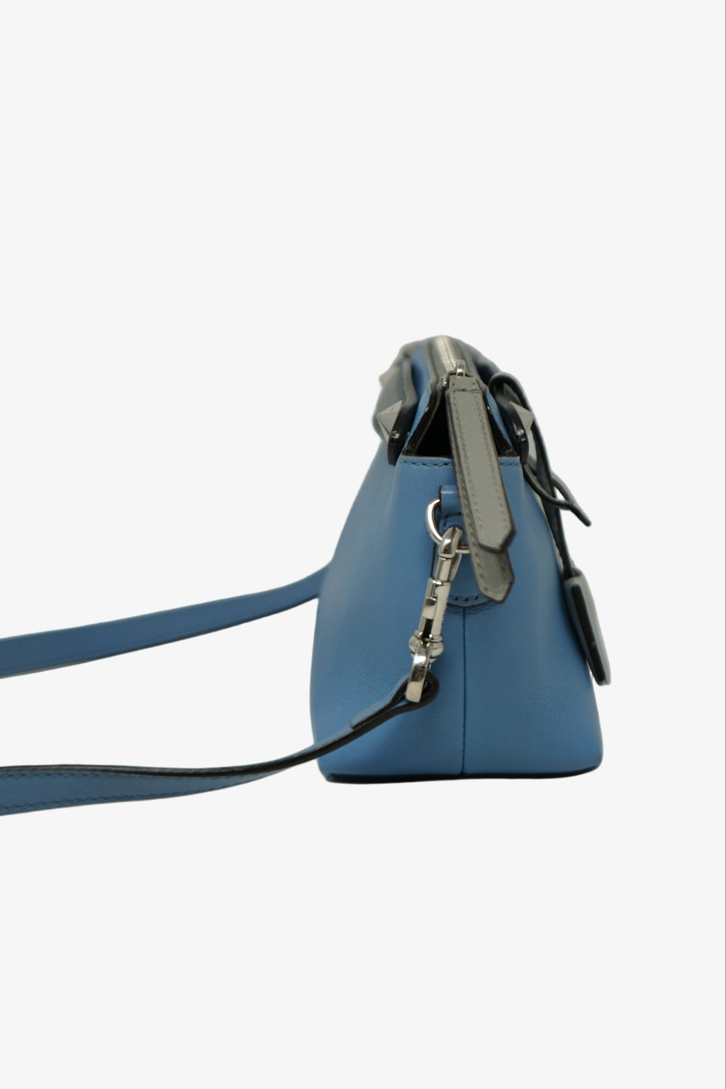 Fendi Blue Leather By The Way Small Bag