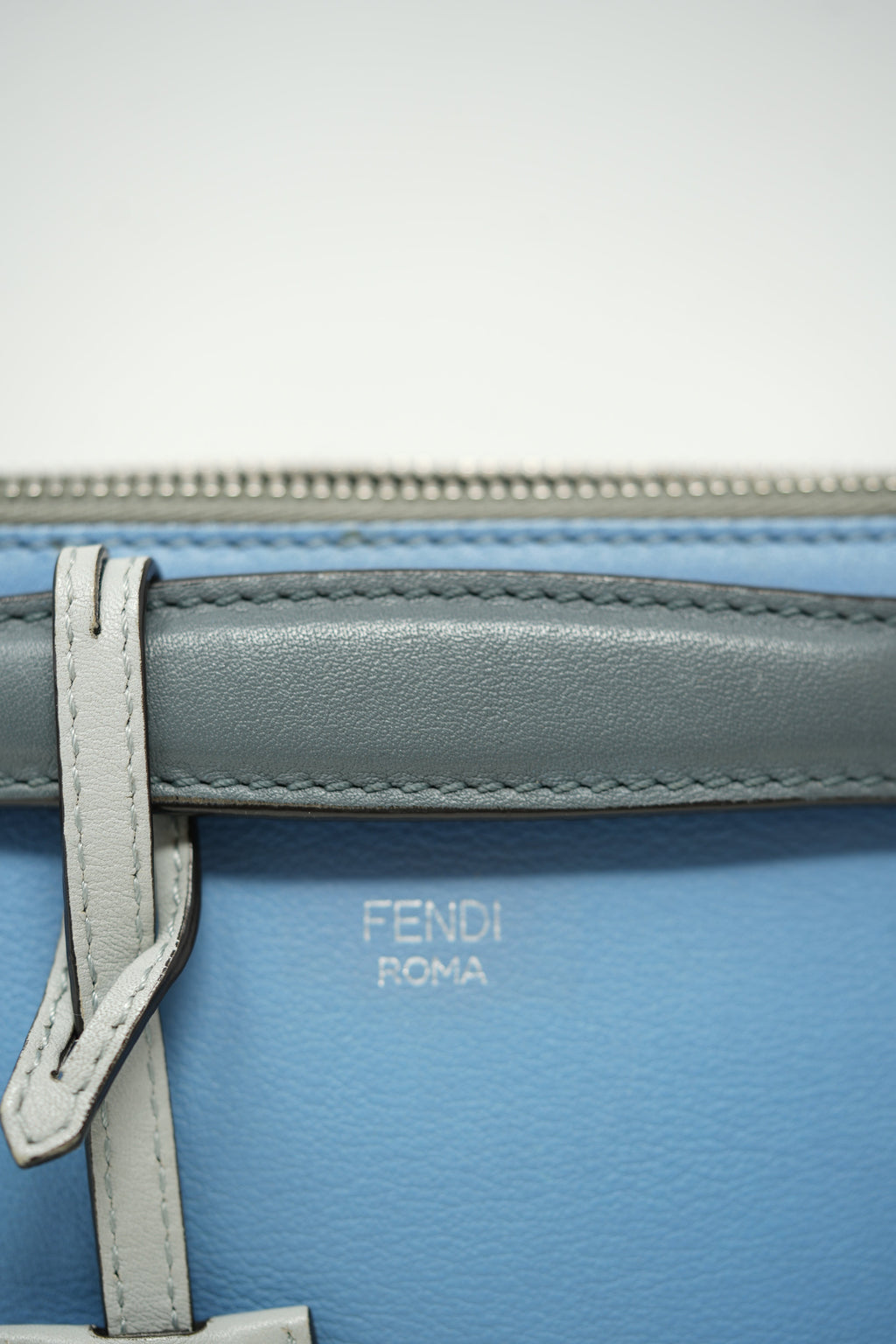 Fendi Blue Leather By The Way Small Bag