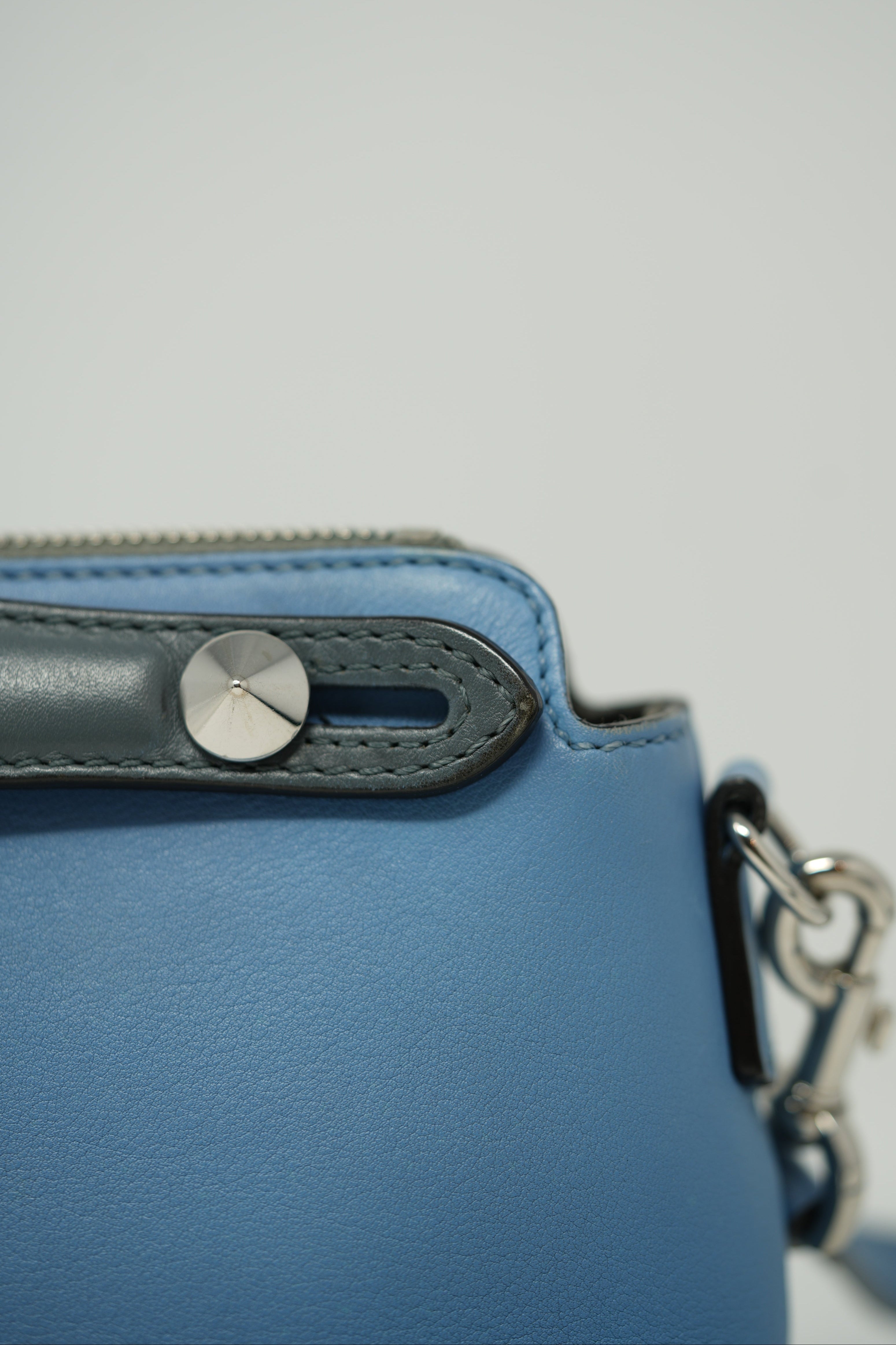 Fendi Blue Leather By The Way Small Bag