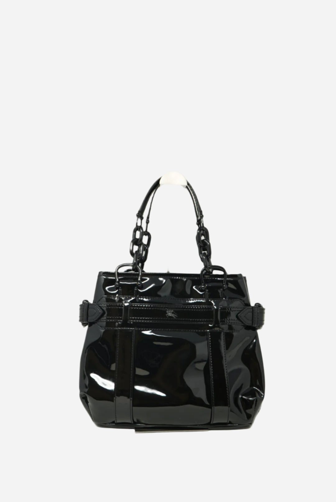 Burberry Patent Calfskin Chain Tote