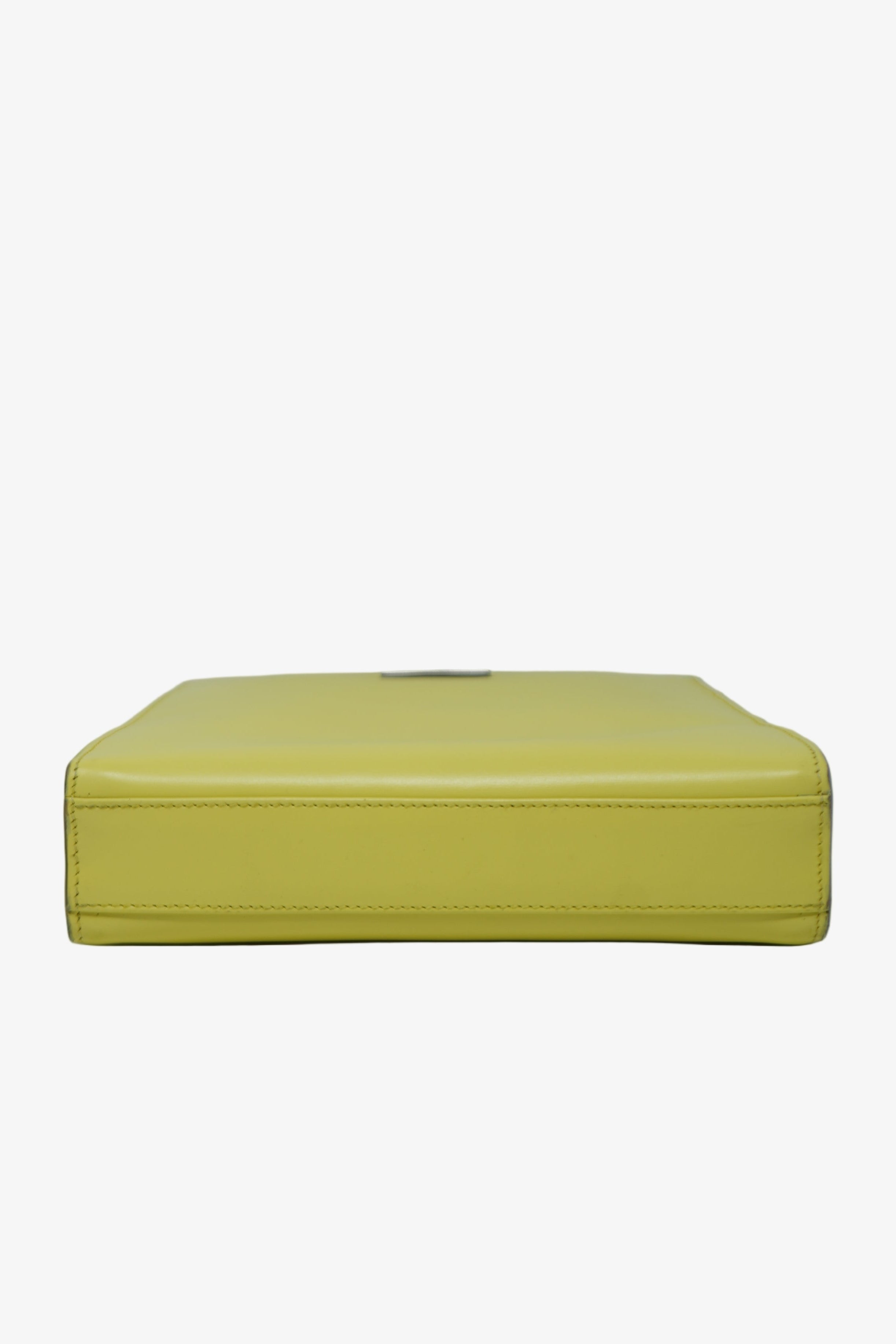 Gucci Yellow Leather Top Handle Bag