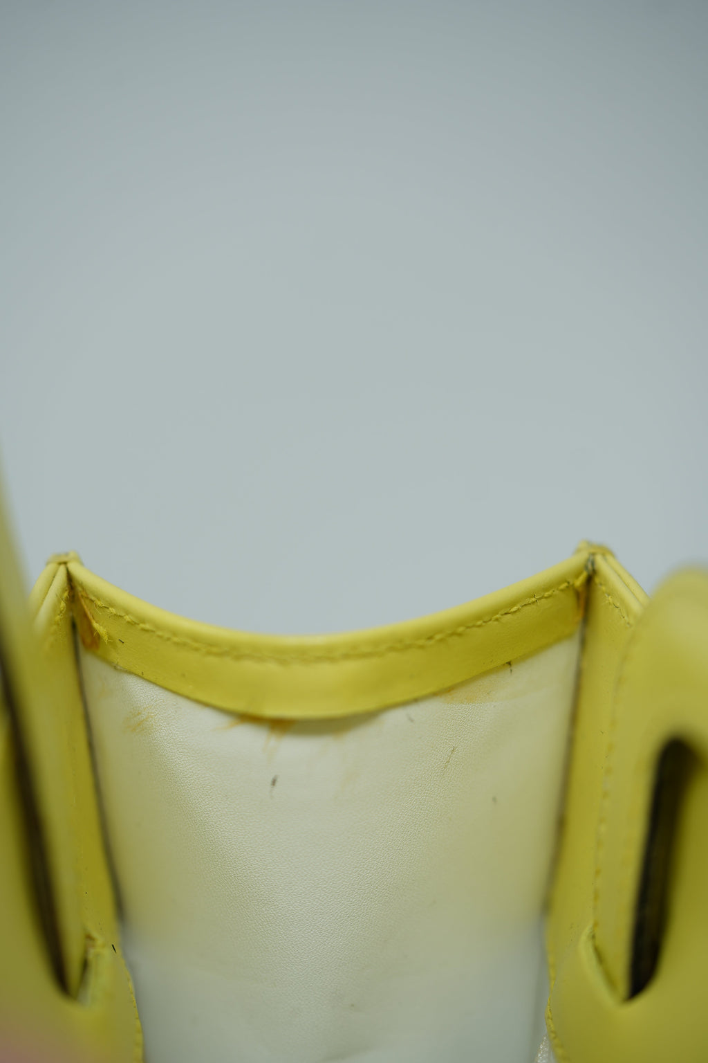 Gucci Yellow Leather Top Handle Bag