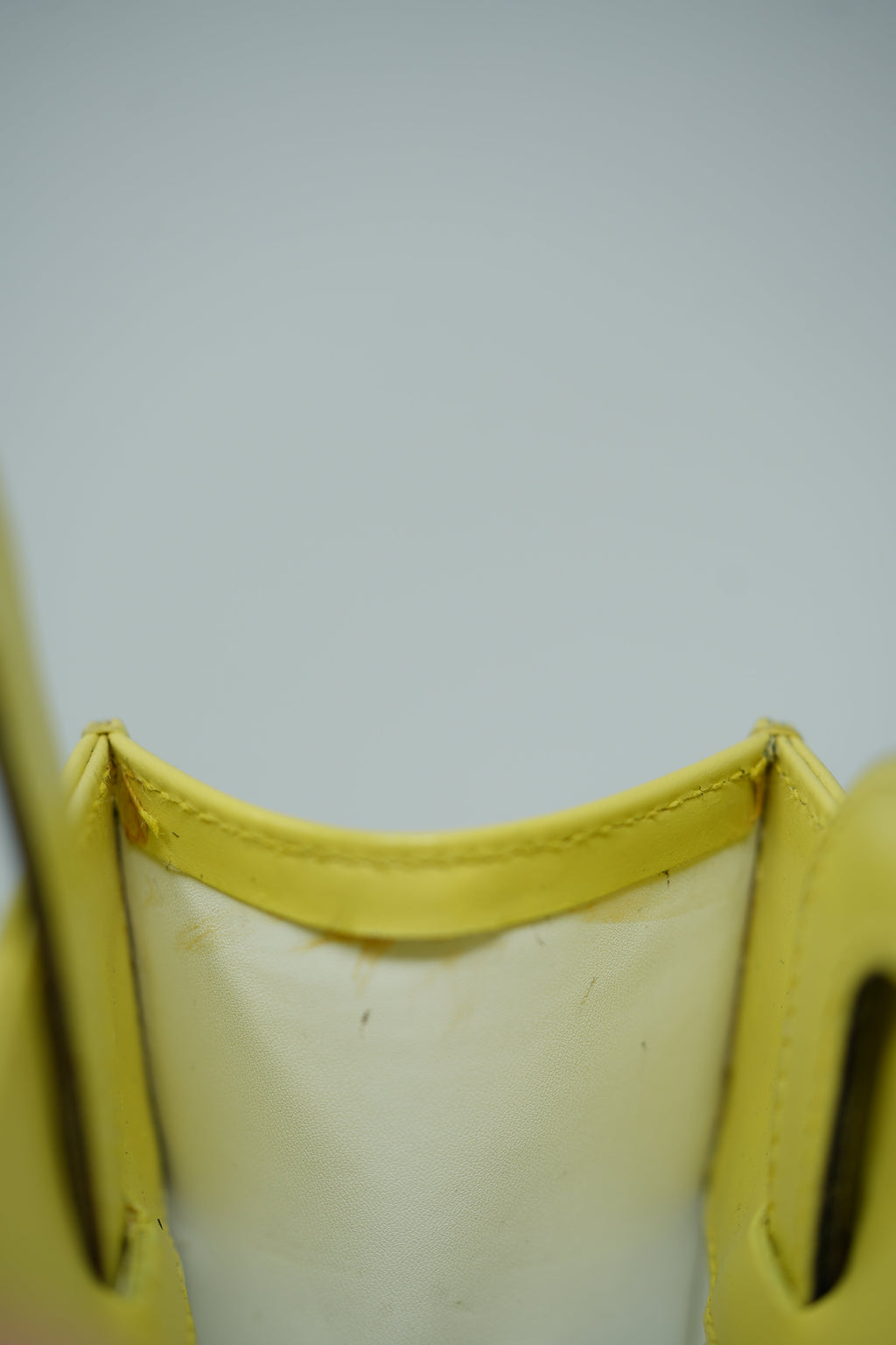 Gucci Yellow Leather Top Handle Bag