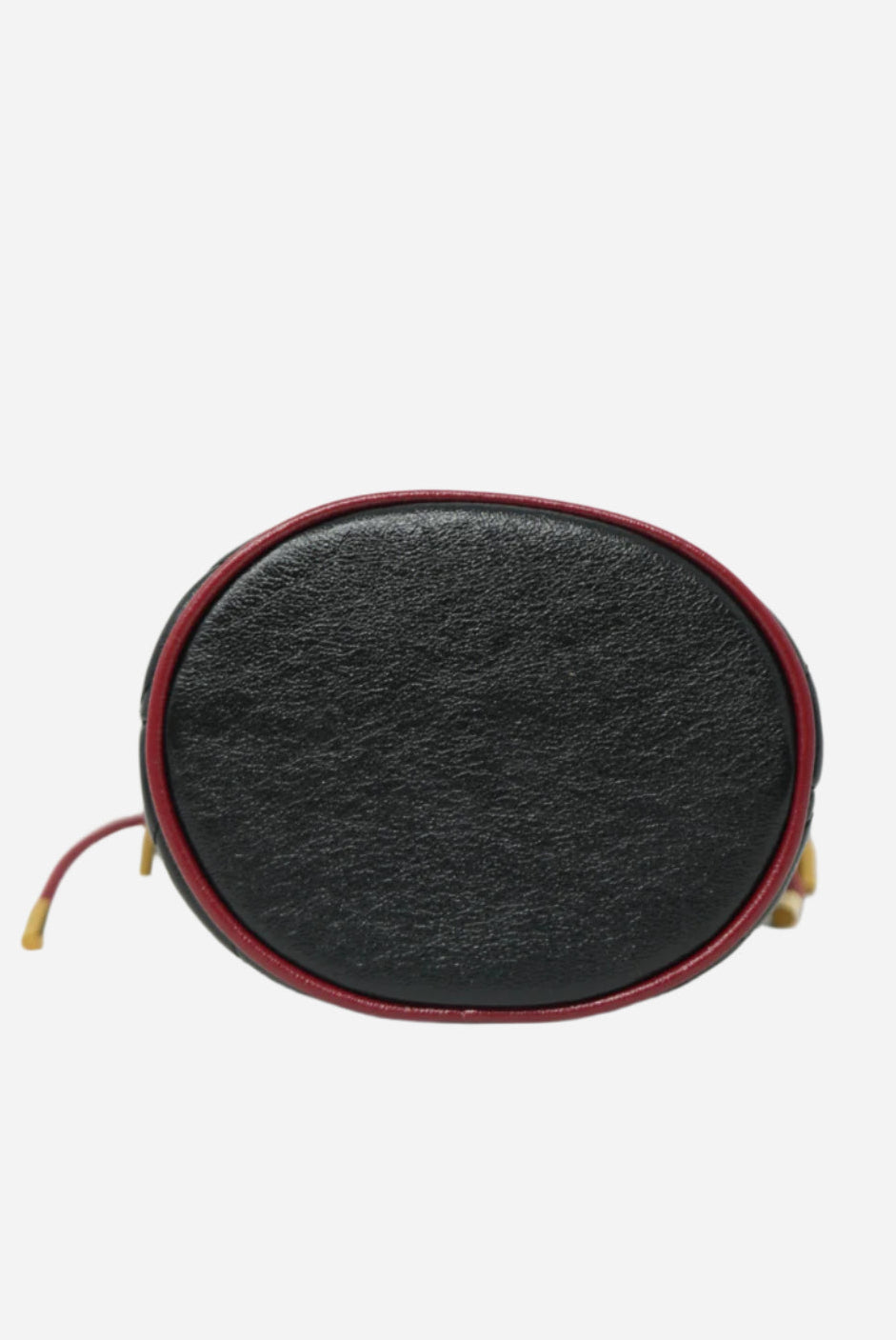 Gucci GG Marmont Black Leather Chain Bucket Bag
