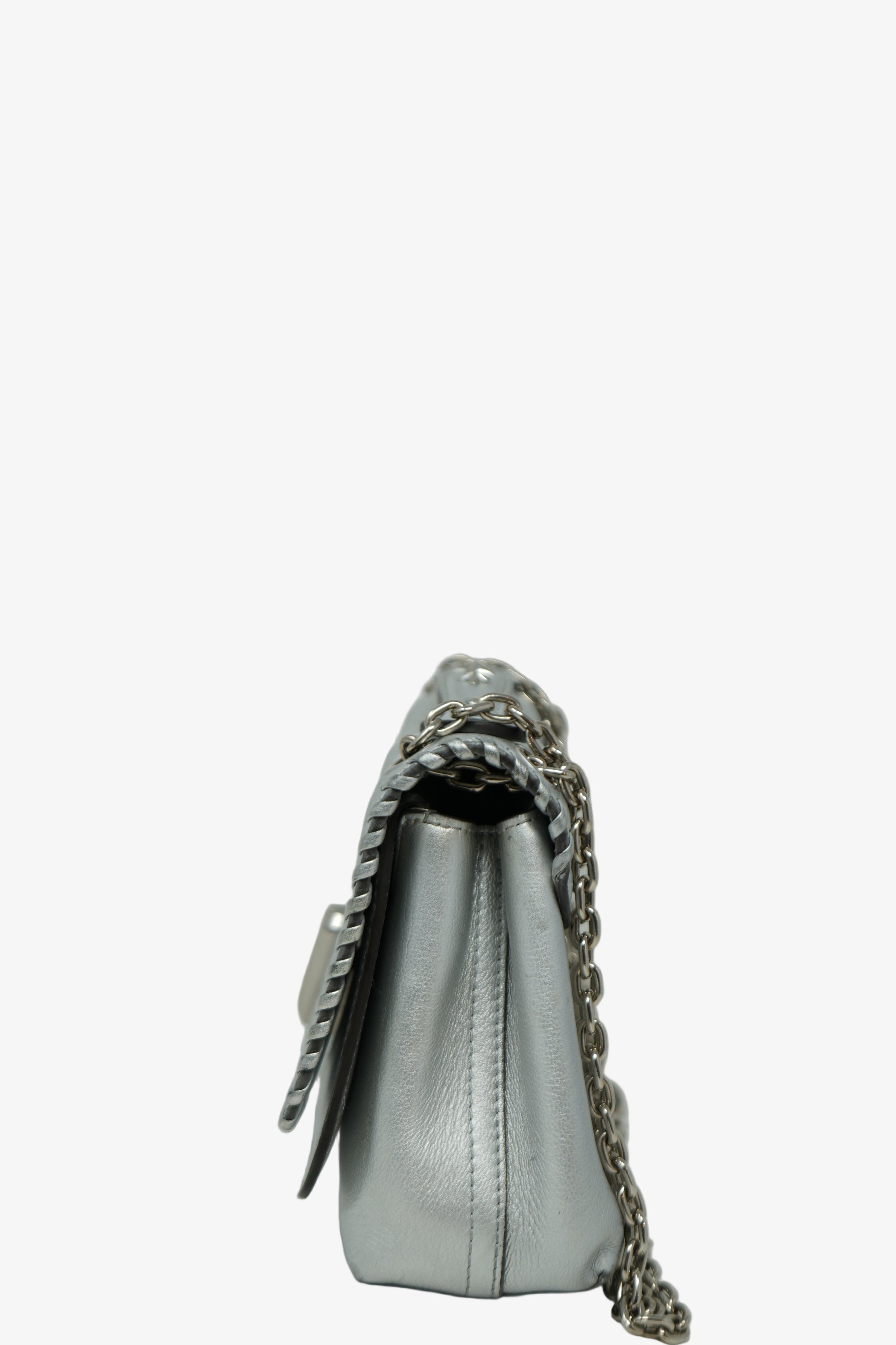 Louis Vuitton 2016 Silver Leather Very Chain Bag