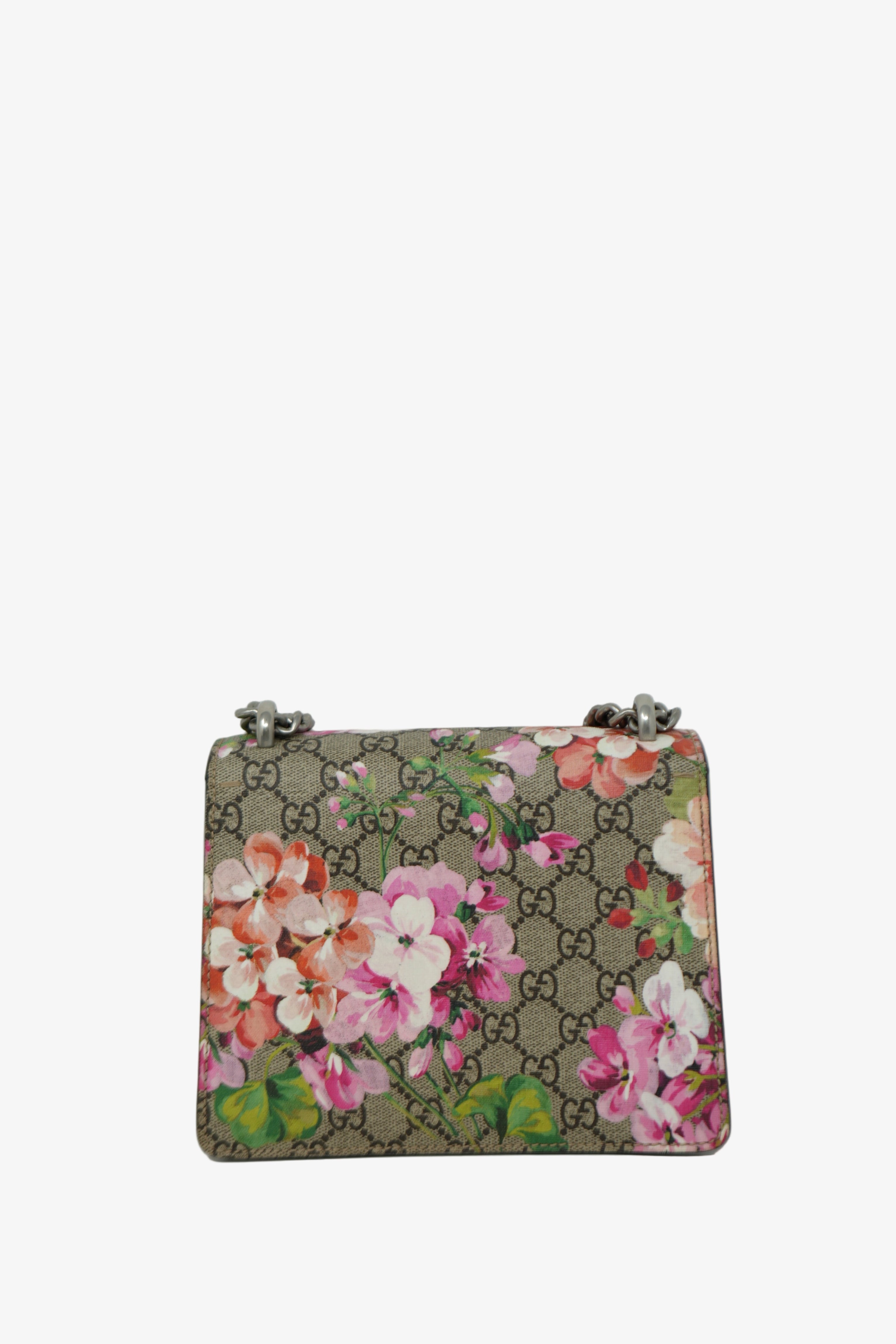 Gucci GG Canvas Mini Blooms Print Dionysus Shoulder Bag