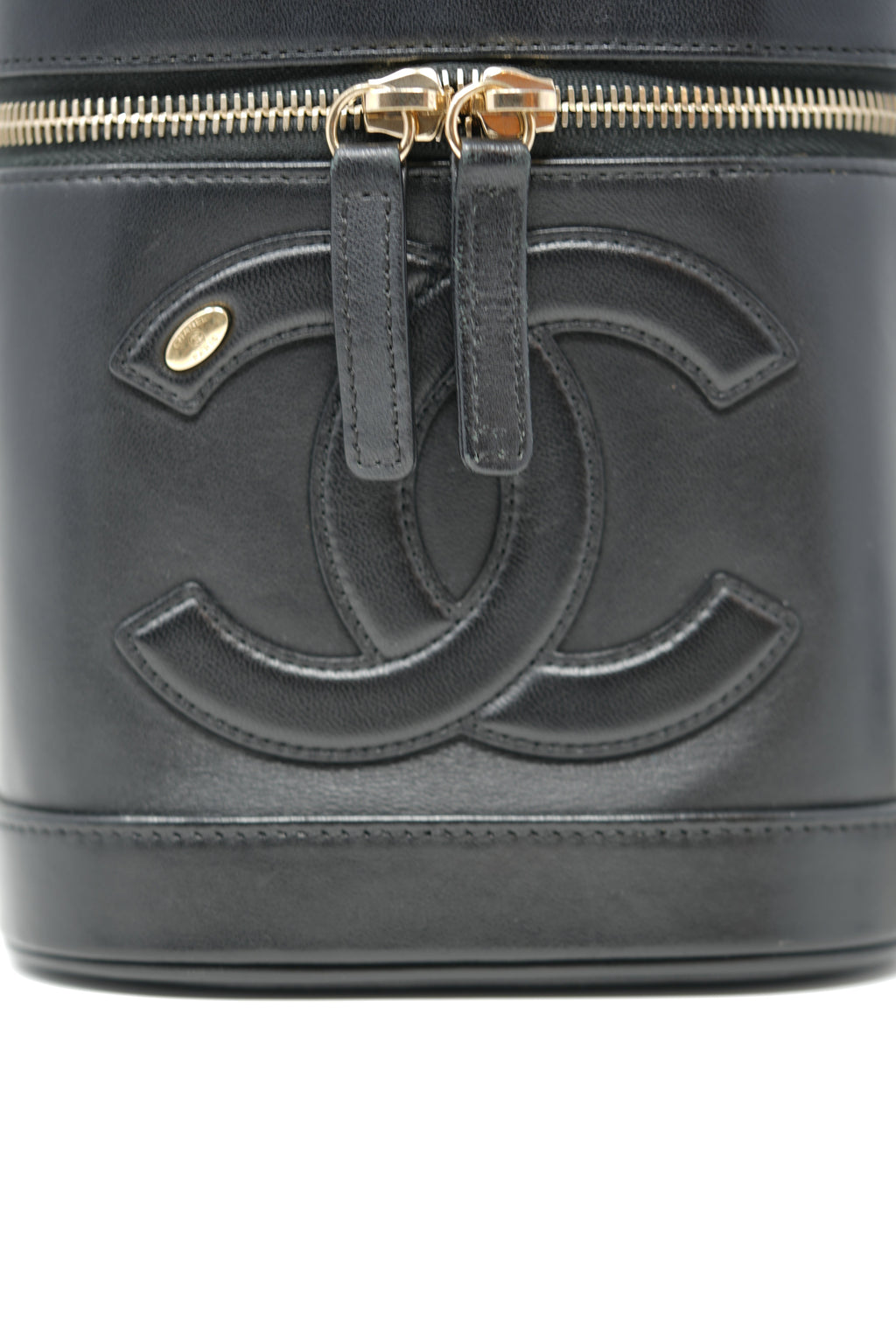 Pre-Owned Chanel 2019–2020 Black Lambskin Timeless Vanity Case