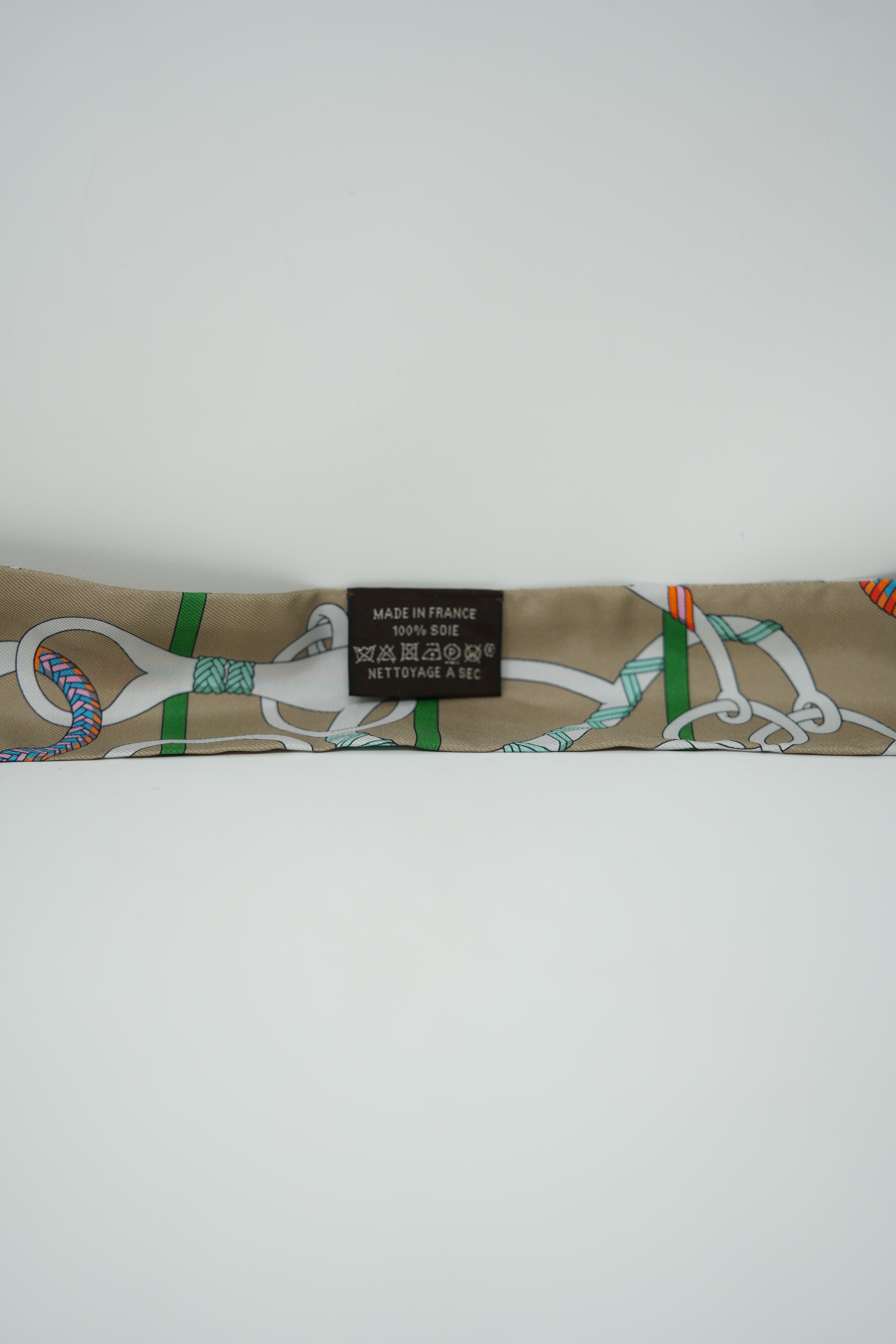 Hermes Twilly Scarf Beige
