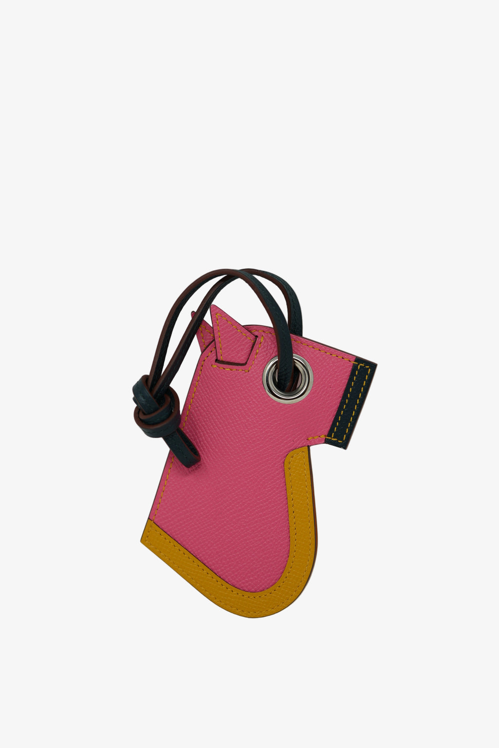 Hermes Epsom Rose Key Charm