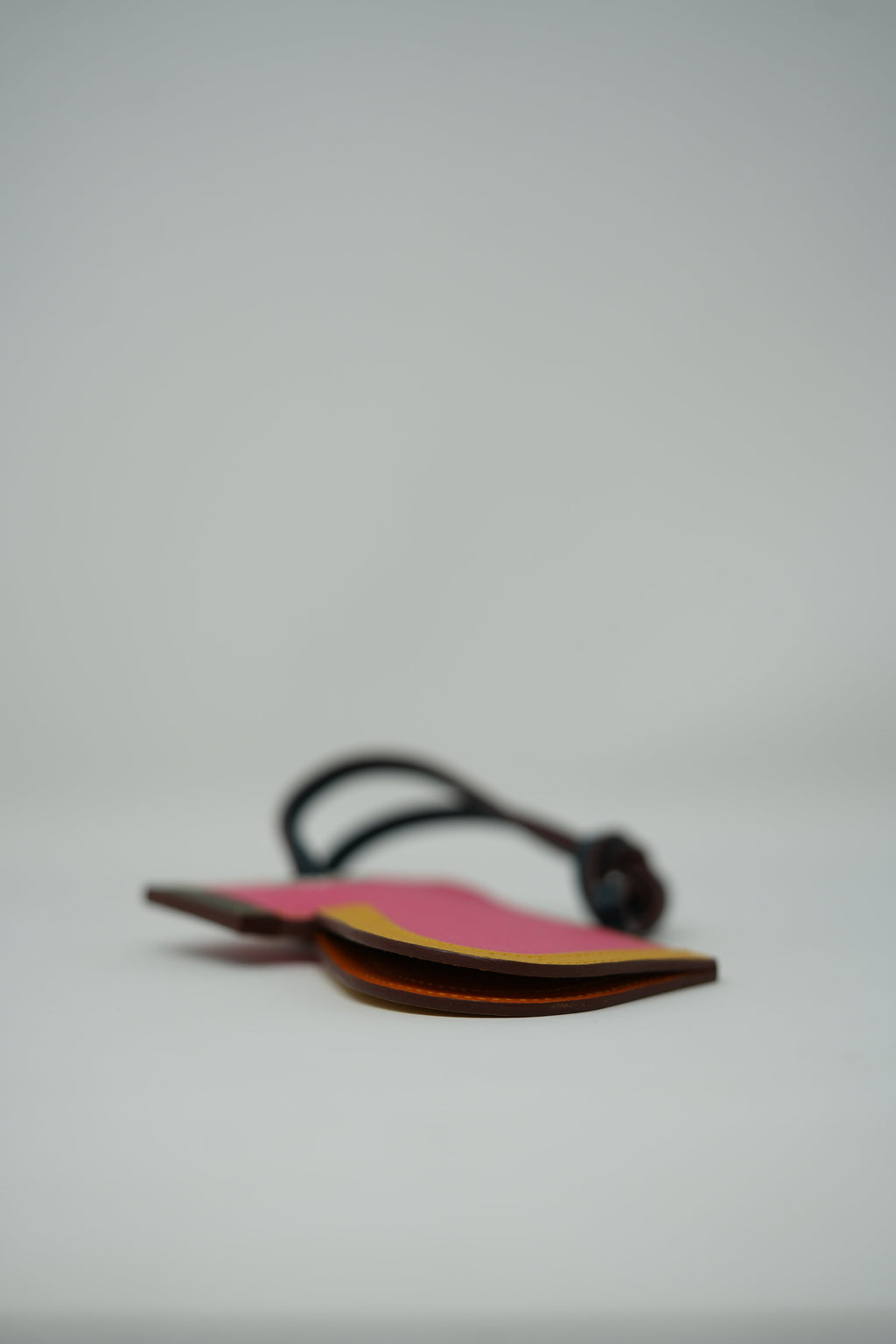 Hermes Epsom Rose Key Charm