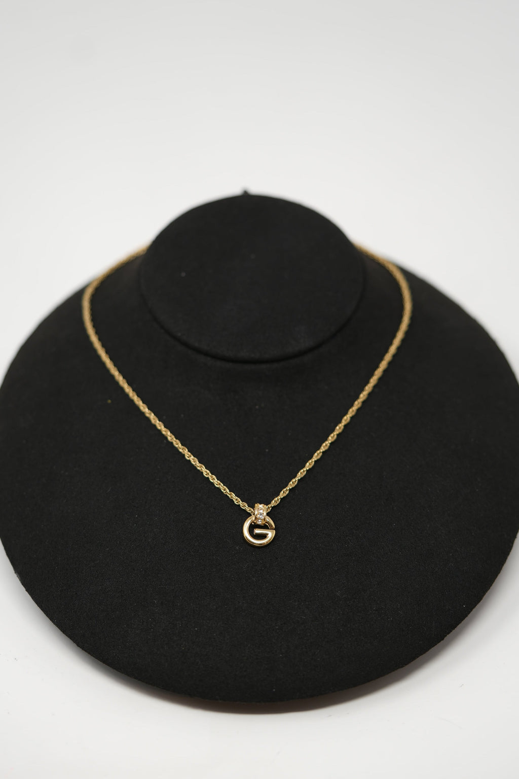 Givenchy G Rhinestone Necklace