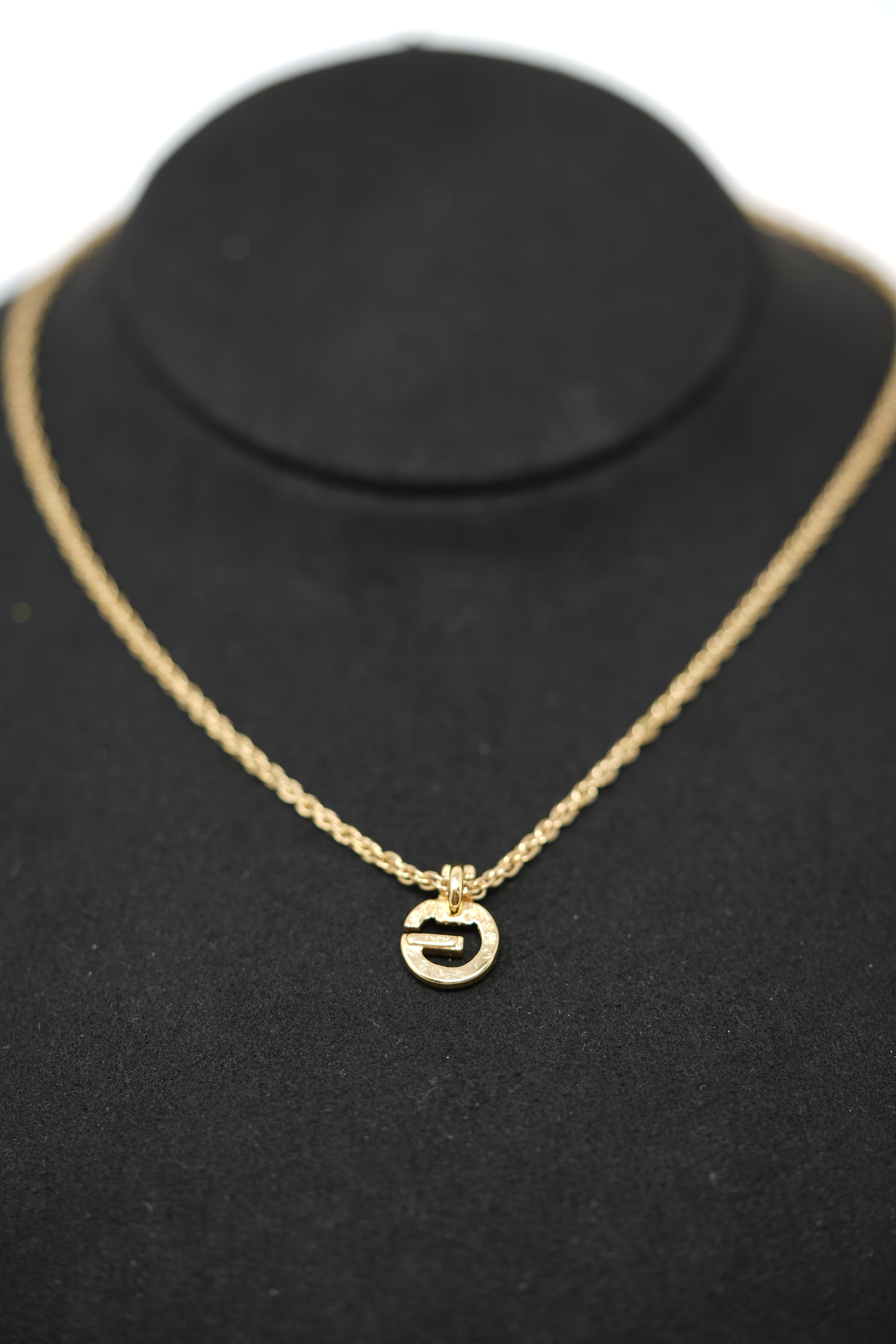 Givenchy G Rhinestone Necklace