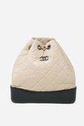 Pre-Owned CHANEL'S GABRIELLE Backpack Beige&Black