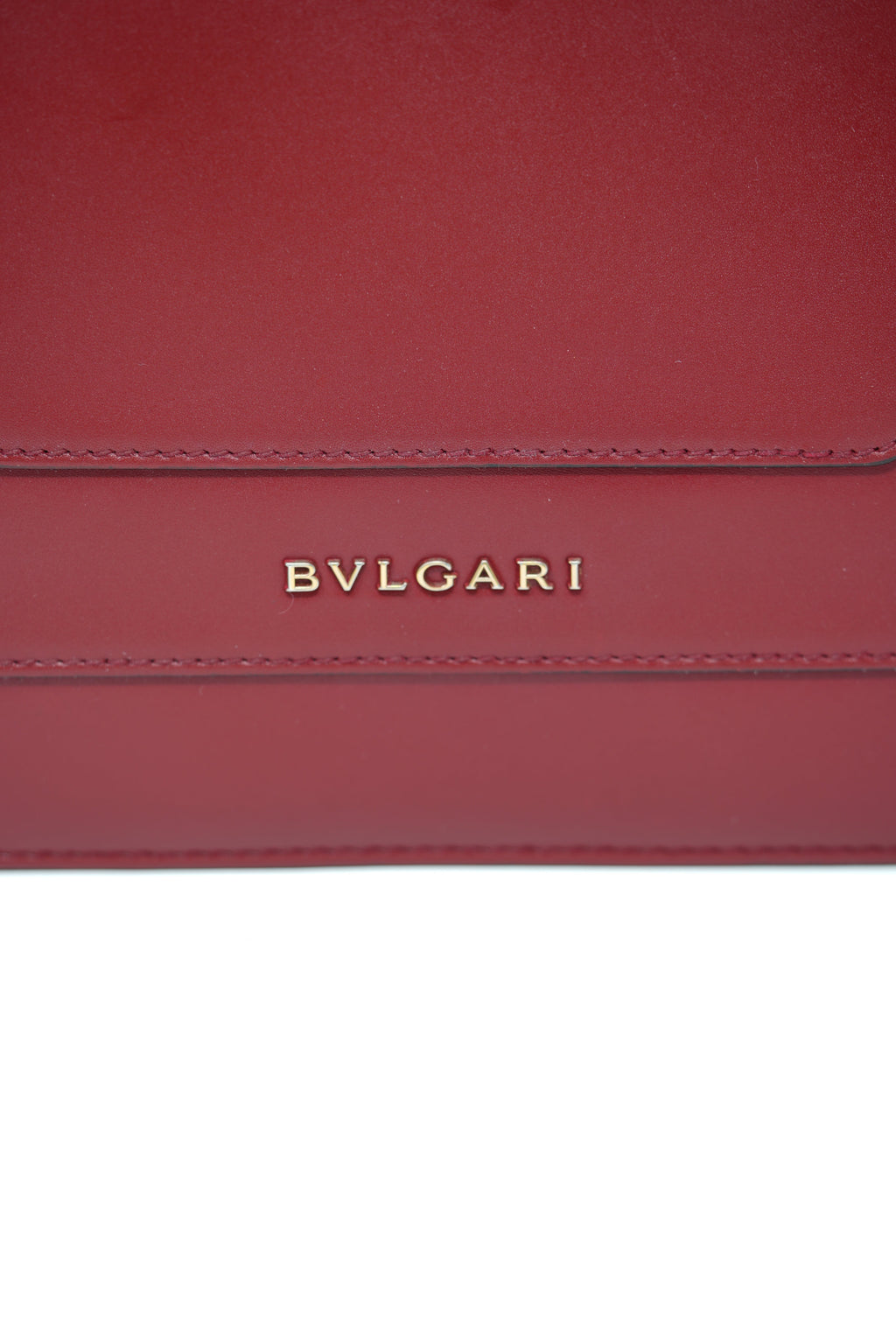 BVLGARI Red Leather Medium Serpenti Forever Shoulder Bag