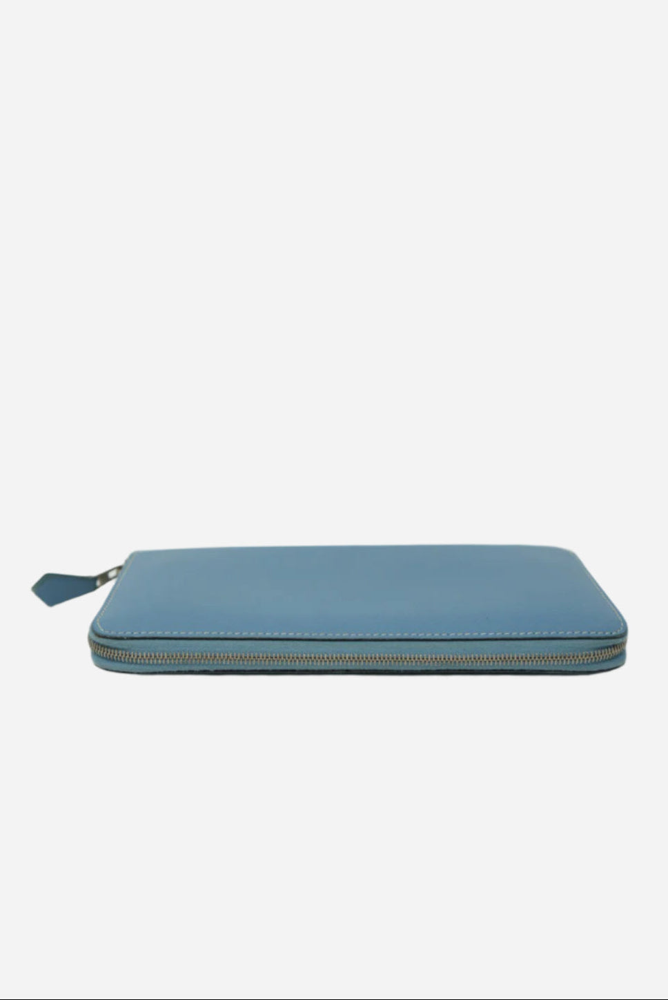 Hermes 2010 Epsom Blue Zip Long Wallet
