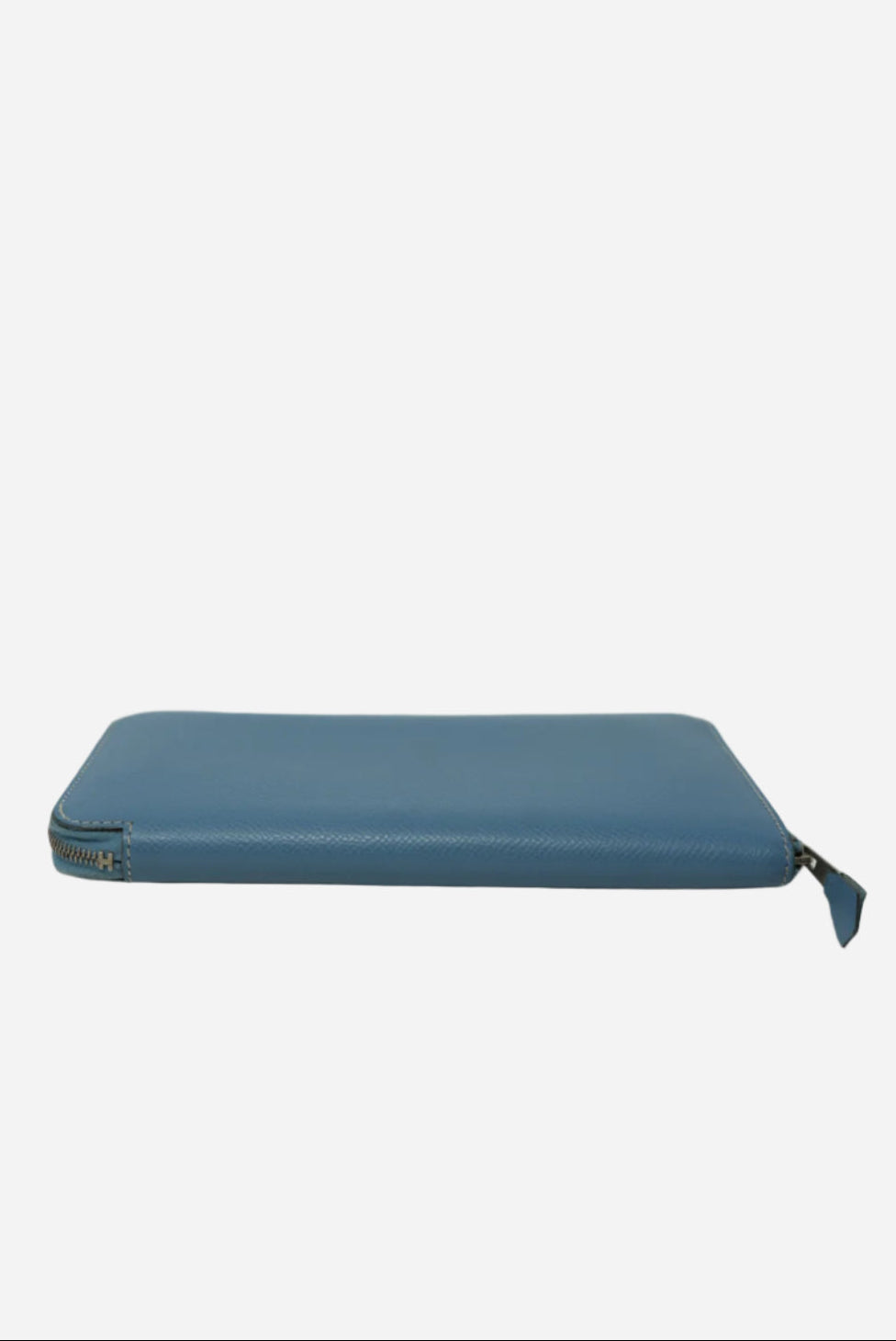 Hermes 2010 Epsom Blue Zip Long Wallet