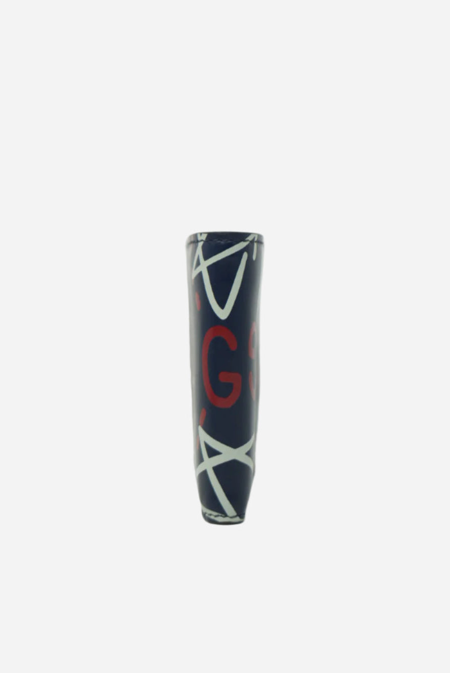 Gucci Pattern Wallet Blue Leather