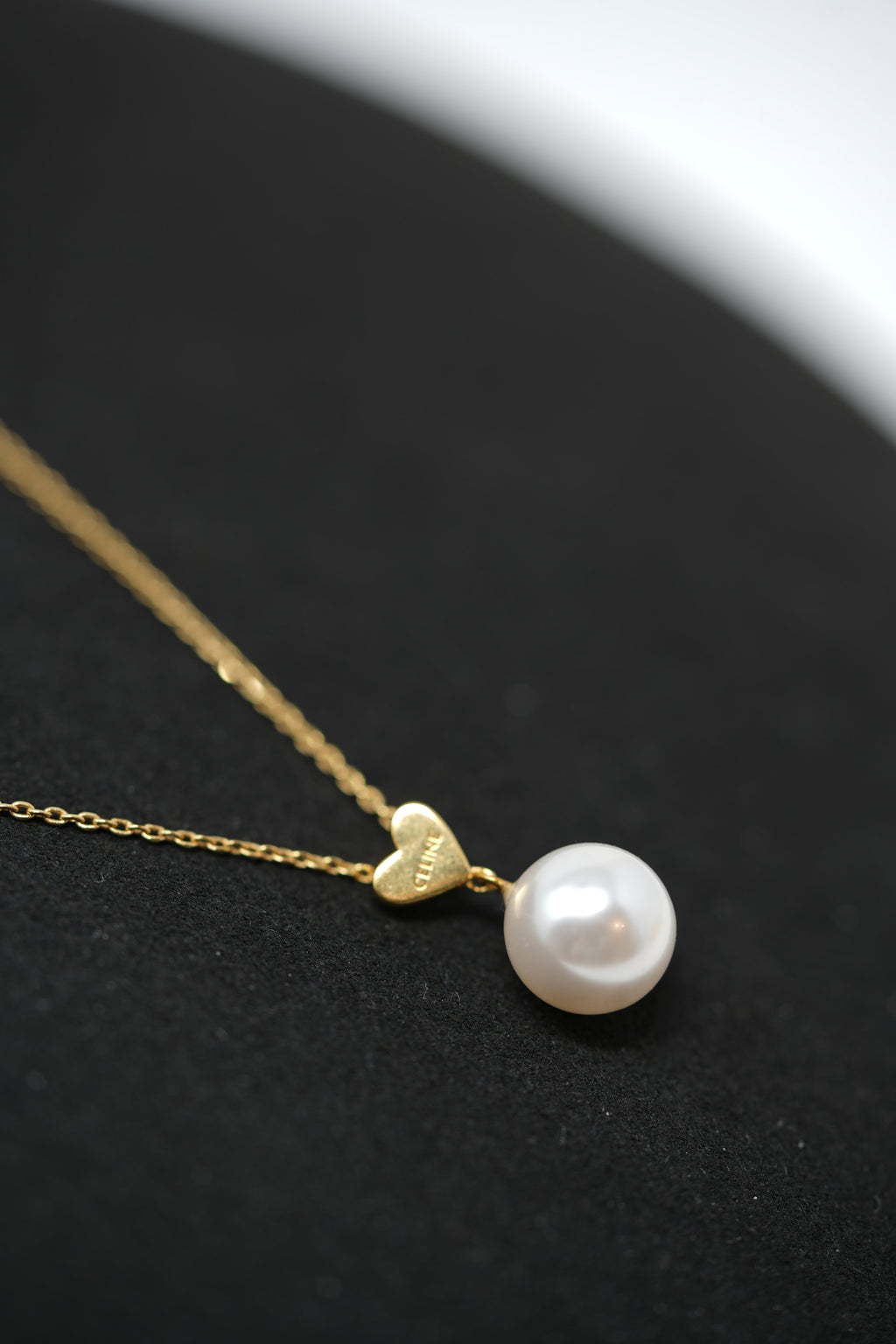 Celine Pearl Heart Necklace