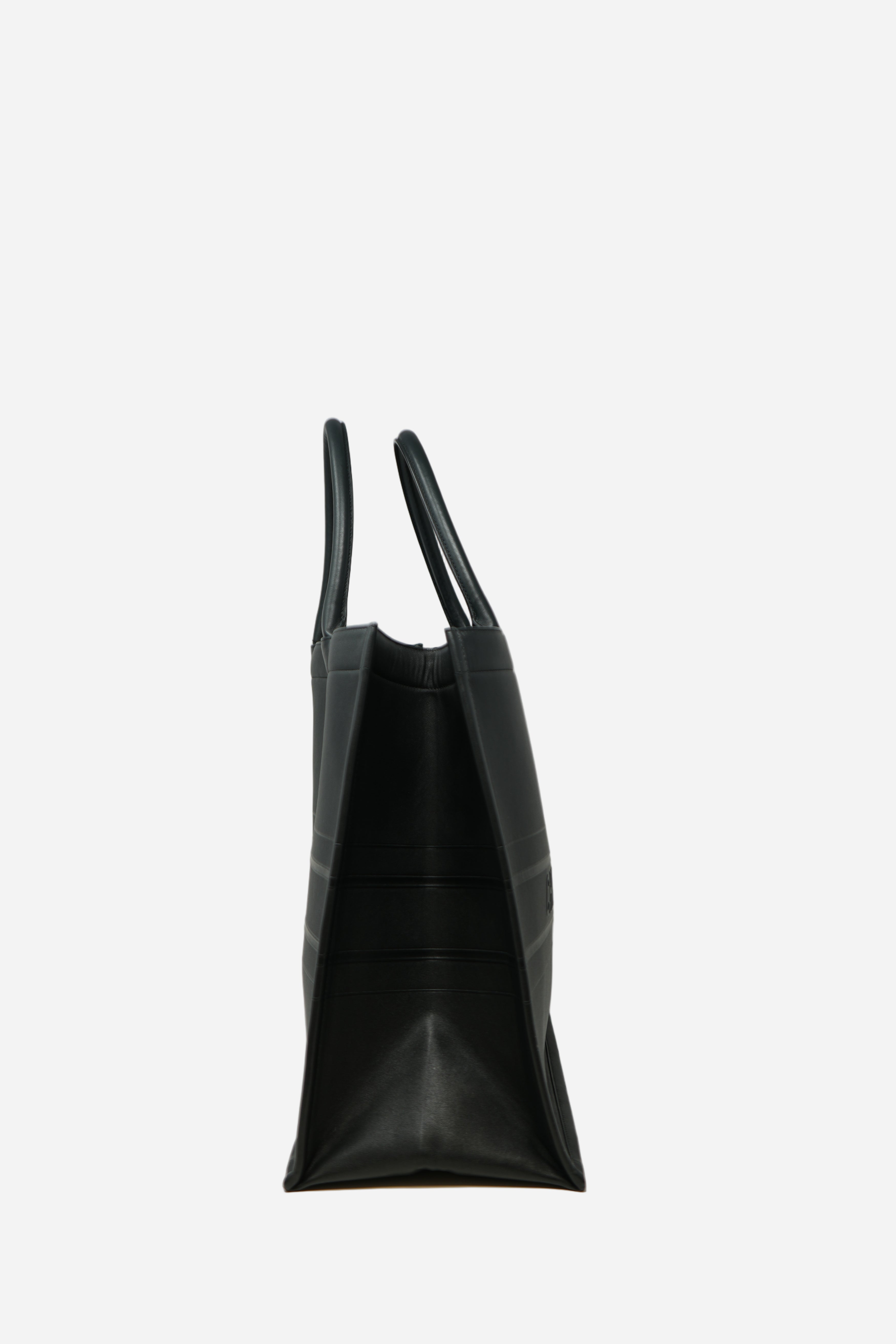 Dior Black Leather Large Book Tote