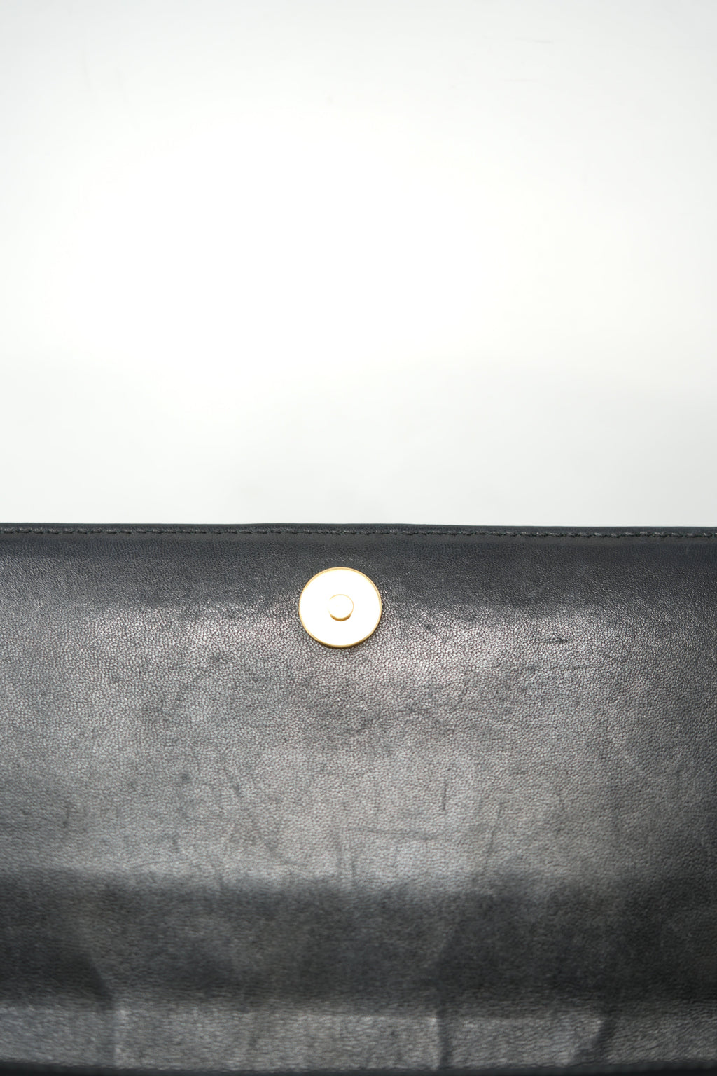 Pre-Owned 2003–2004 Chanel Black Calfskin/Lambskin Chocolate Bar Shoulder Bag