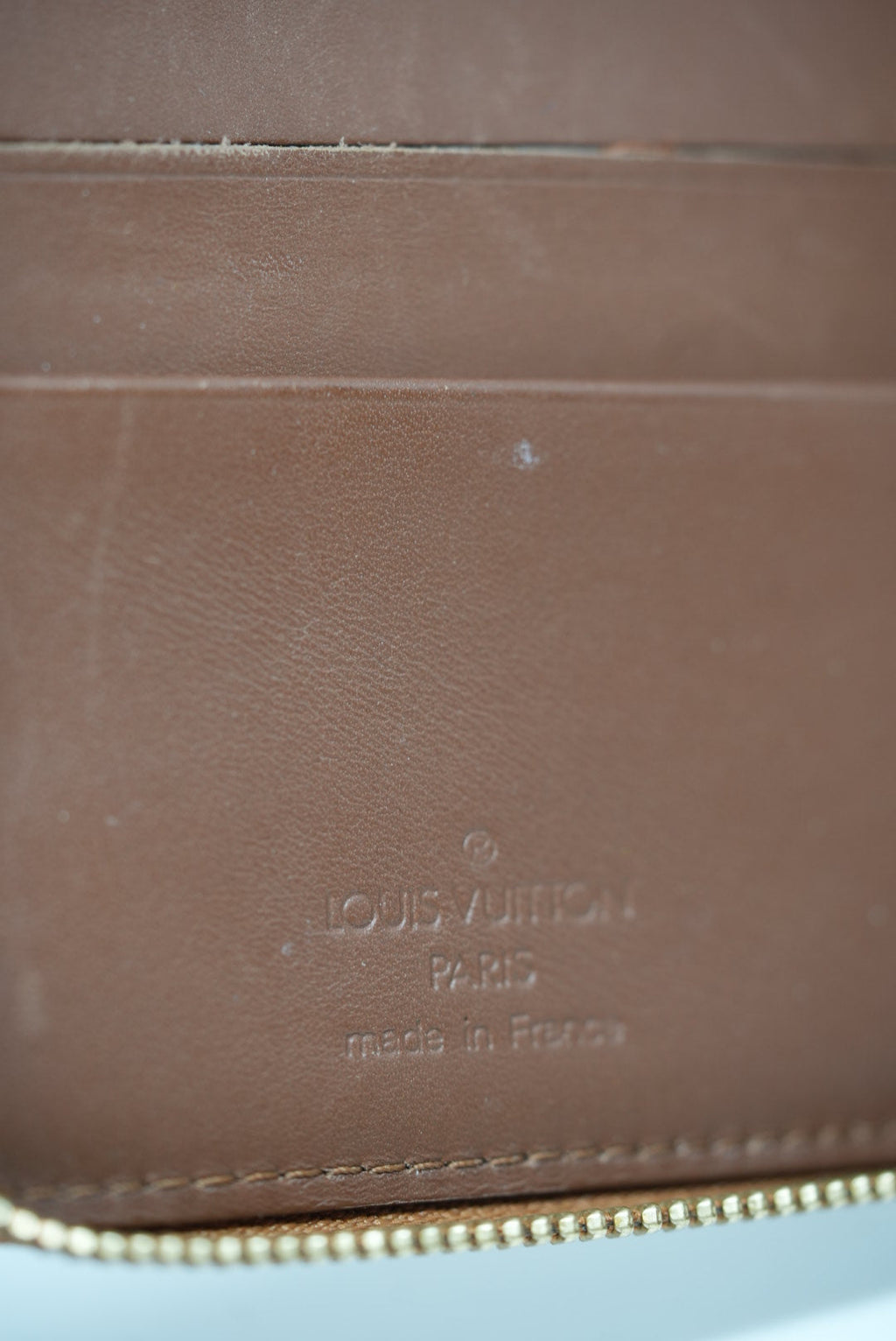 Louis Vuitton Patent Zipper Long Wallet