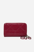 Christian Dior 2012 Pink Patent Zip-up Wallet