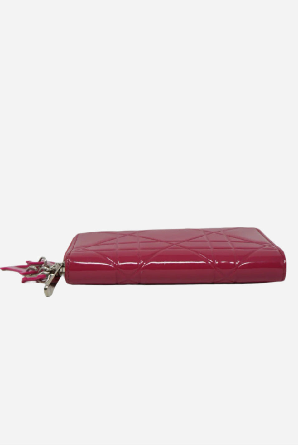 Christian Dior 2012 Pink Patent Zip-up Wallet
