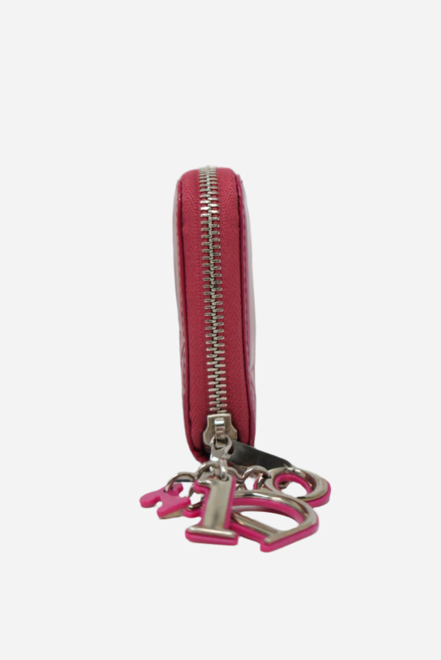 Christian Dior 2012 Pink Patent Zip-up Wallet