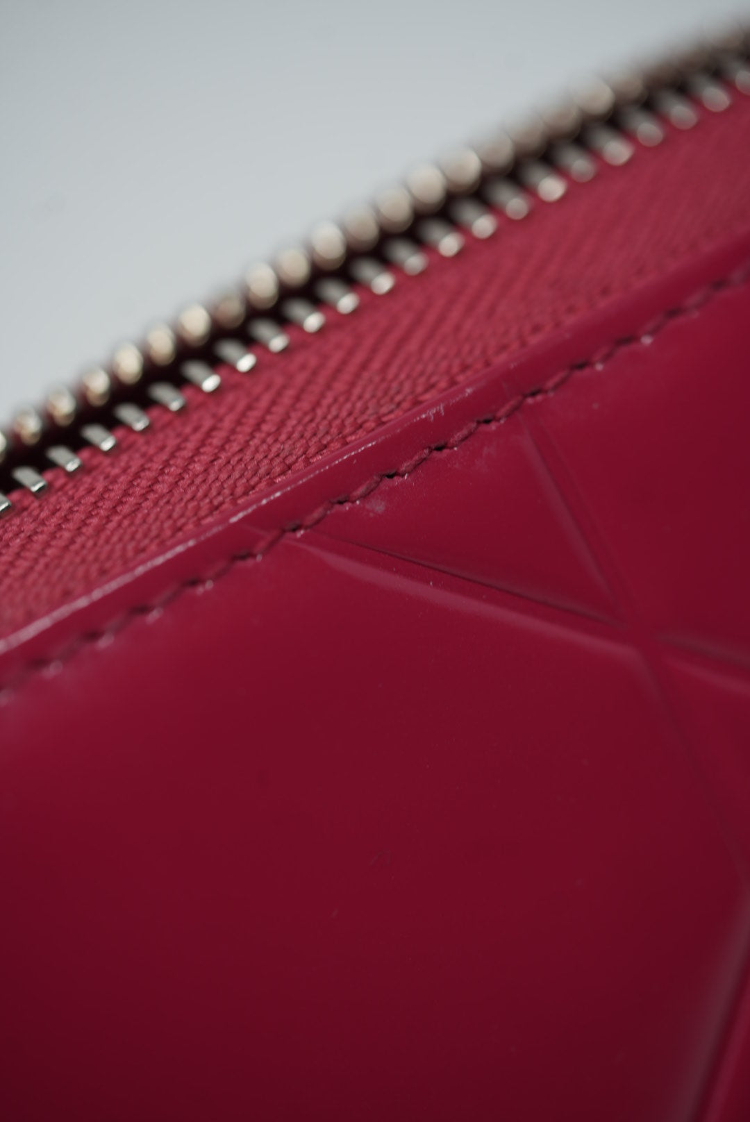 Christian Dior 2012 Pink Patent Zip-up Wallet