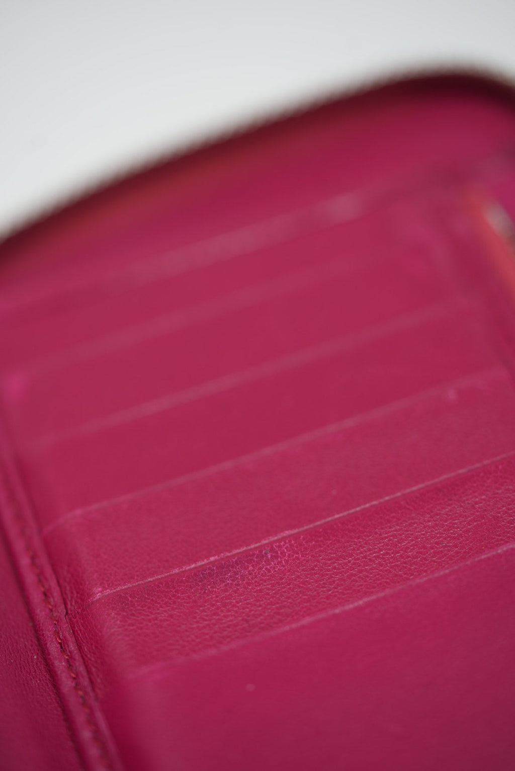 Christian Dior 2012 Pink Patent Zip-up Wallet