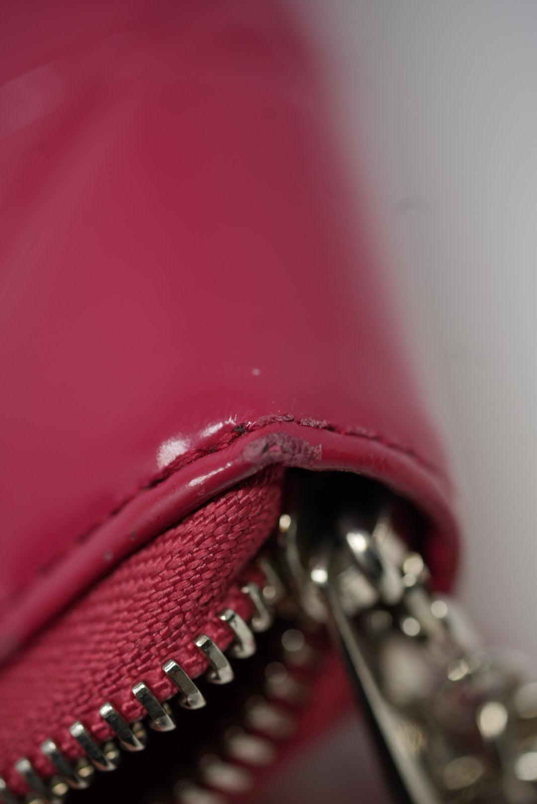Christian Dior 2012 Pink Patent Zip-up Wallet