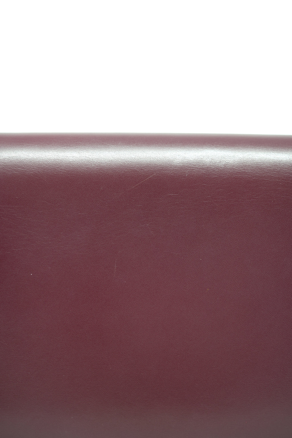 Saint Laurent Red Smooth Calfskin Cassandra Chain Bag