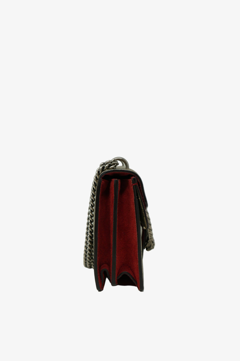 Gucci Canvas/Red Small GG Canvas Dionysus Shoulder Bag