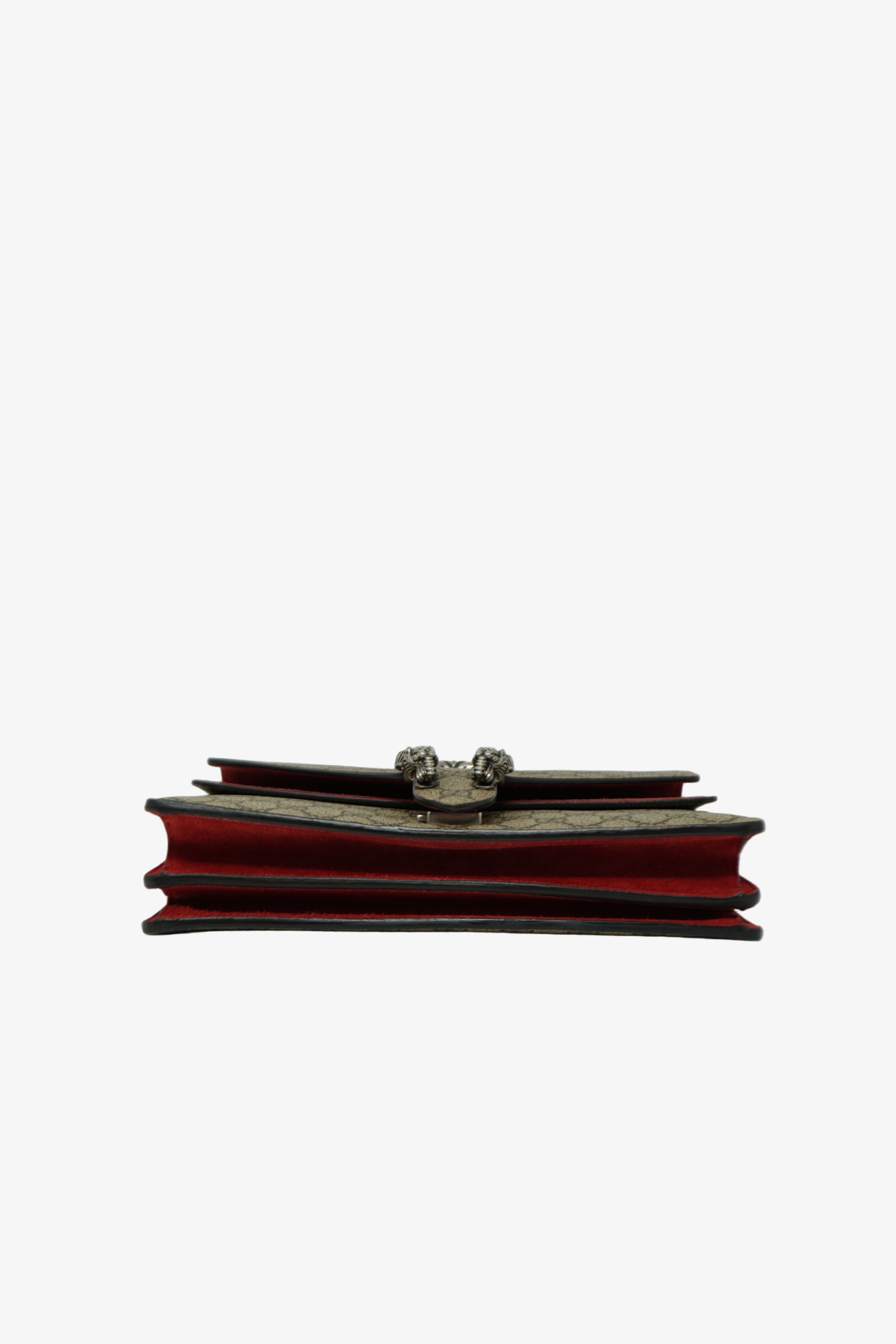 Gucci Canvas/Red Small GG Canvas Dionysus Shoulder Bag