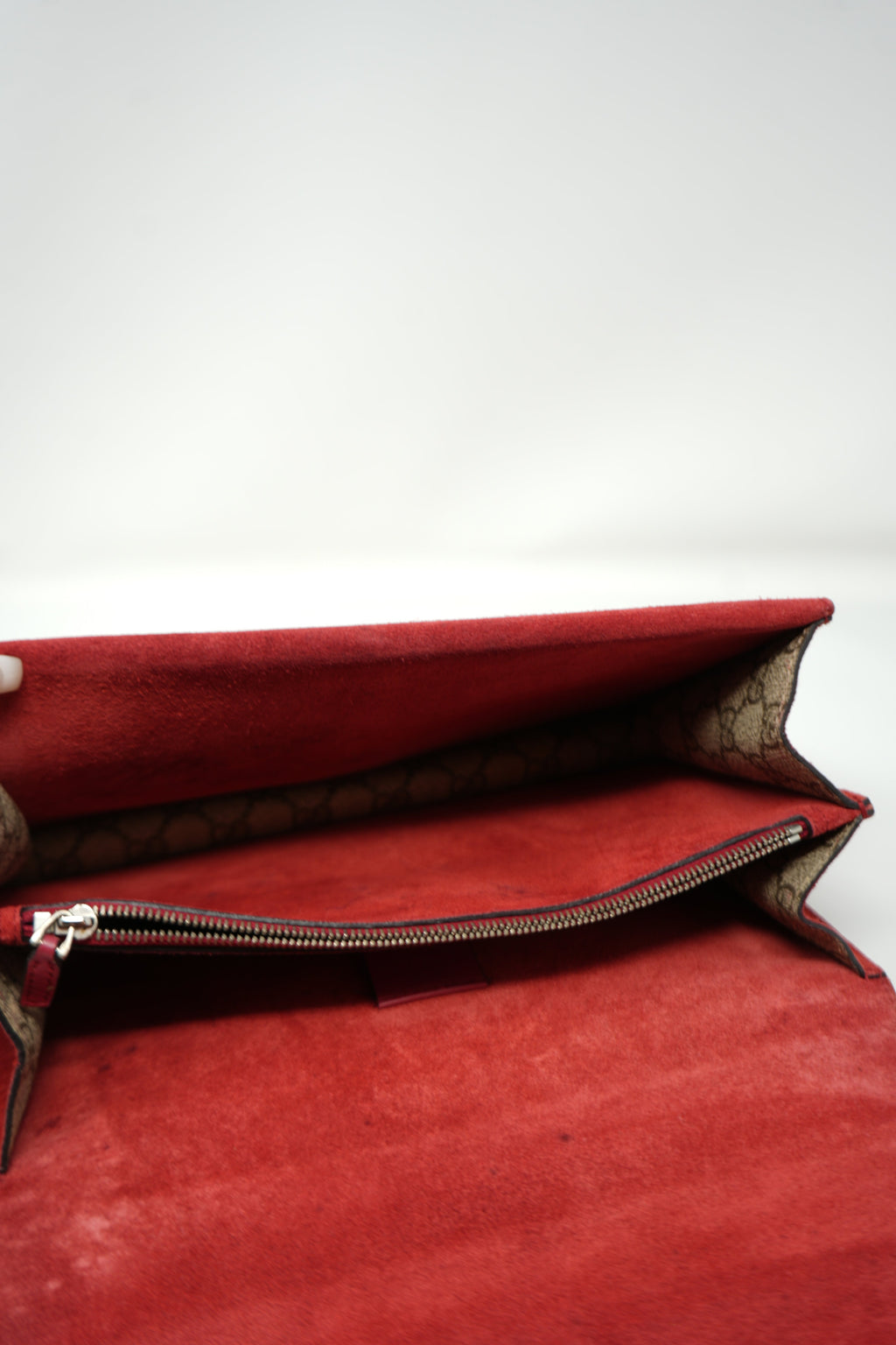Gucci Canvas/Red Small GG Canvas Dionysus Shoulder Bag