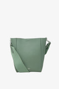 Celine 2019 Green Calfskin Sangle Small Bucket Bag