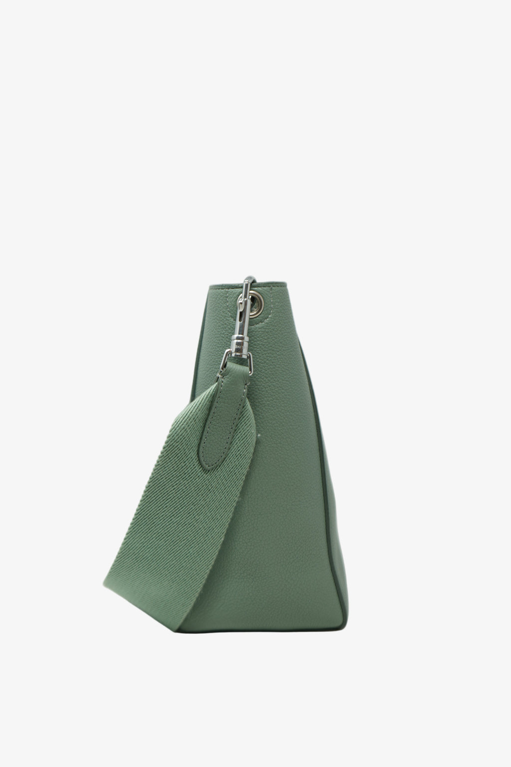 Celine 2019 Green Calfskin Sangle Small Bucket Bag