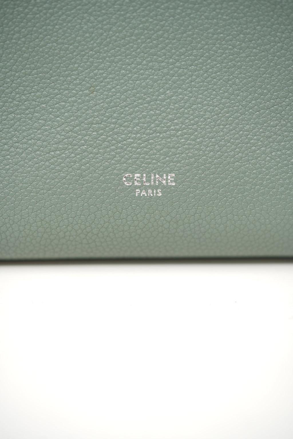 Celine 2019 Green Calfskin Sangle Small Bucket Bag