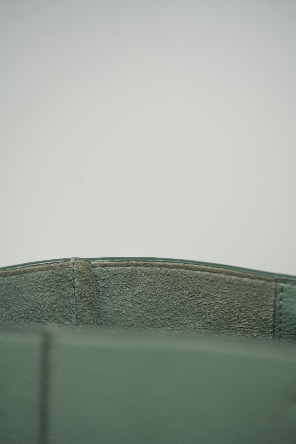Celine 2019 Green Calfskin Sangle Small Bucket Bag