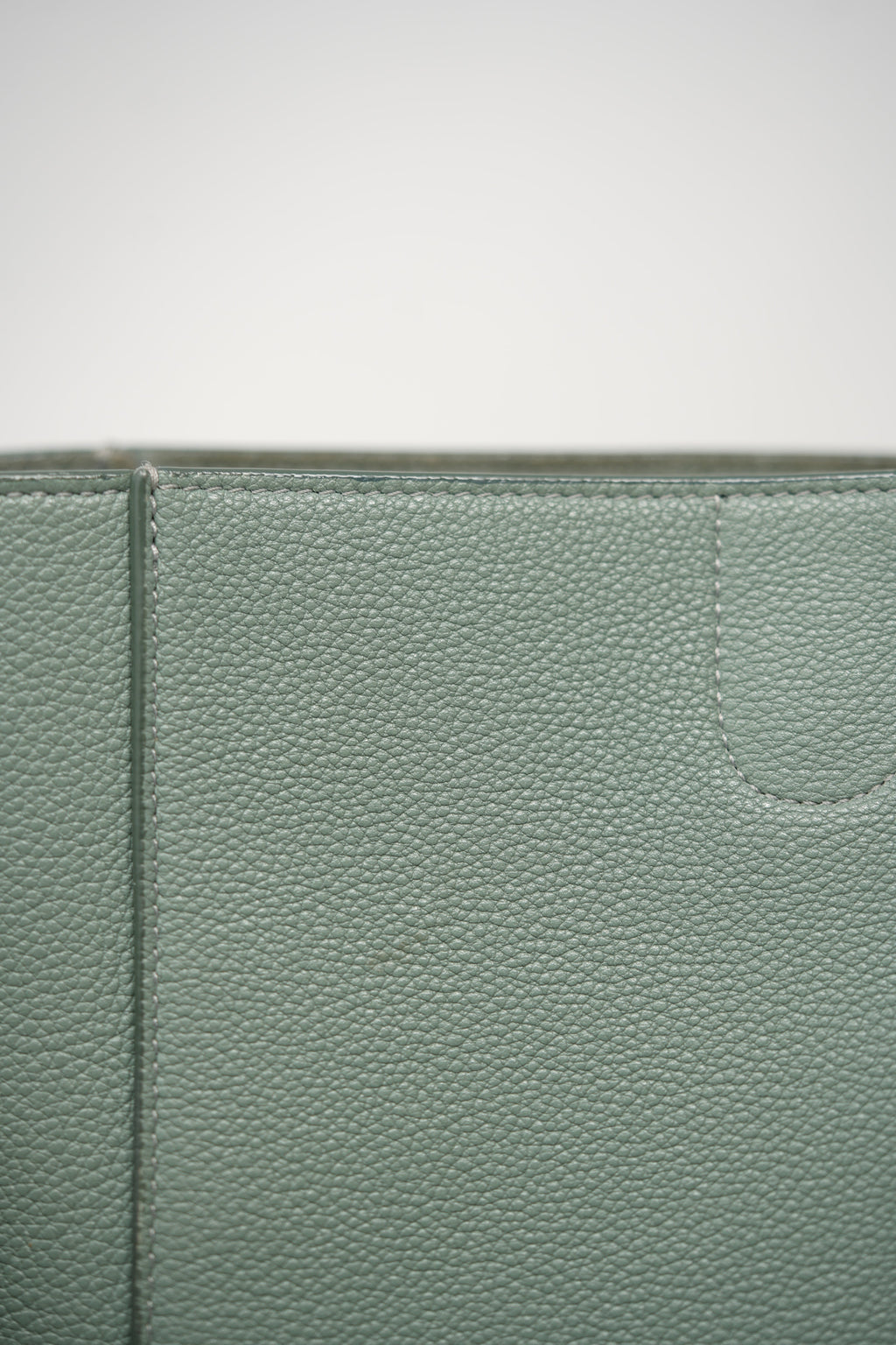 Celine 2019 Green Calfskin Sangle Small Bucket Bag