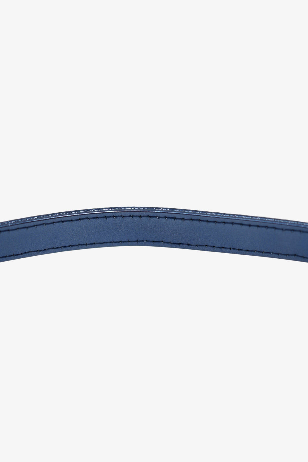 Christian Dior 2016 Blue Metallic Patent Medium Lady Dior Bag
