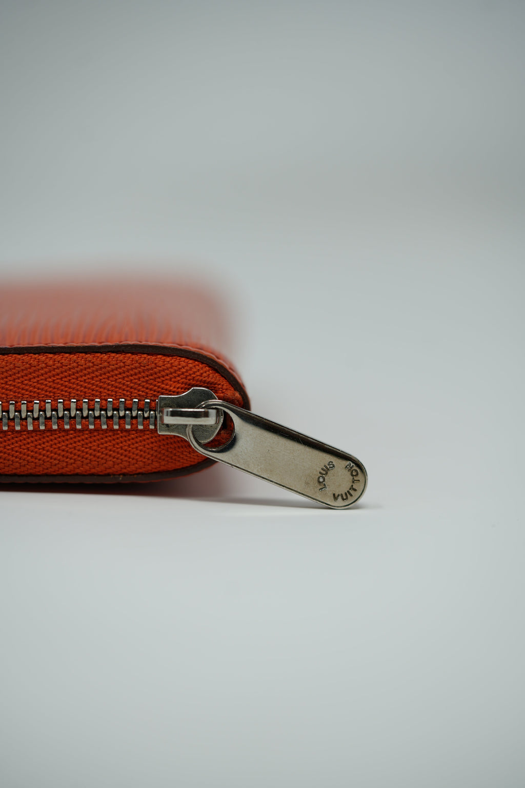 Louis Vuitton Orange Epi Leather Zippy Coin Bag