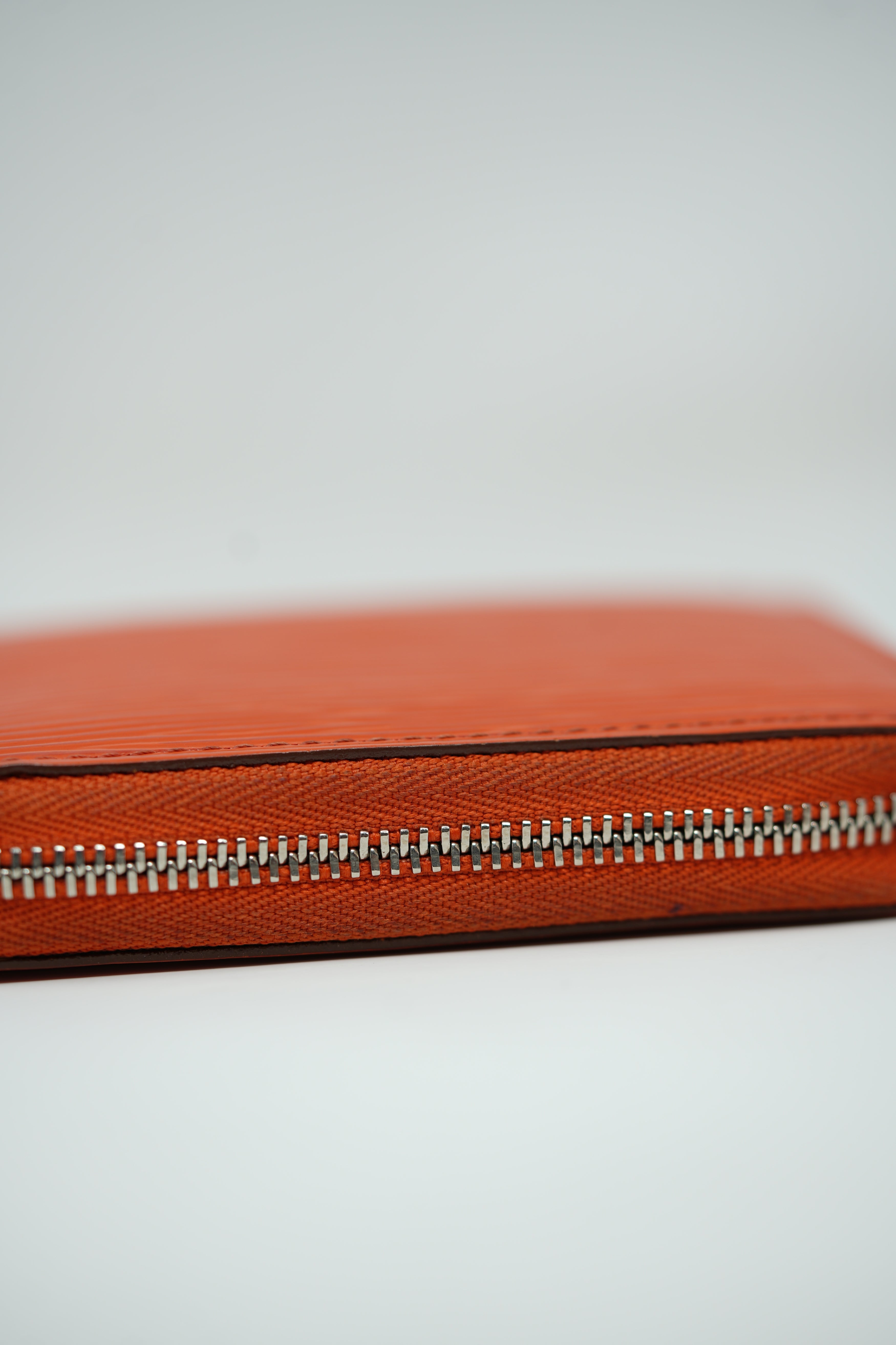 Louis Vuitton Orange Epi Leather Zippy Coin Bag