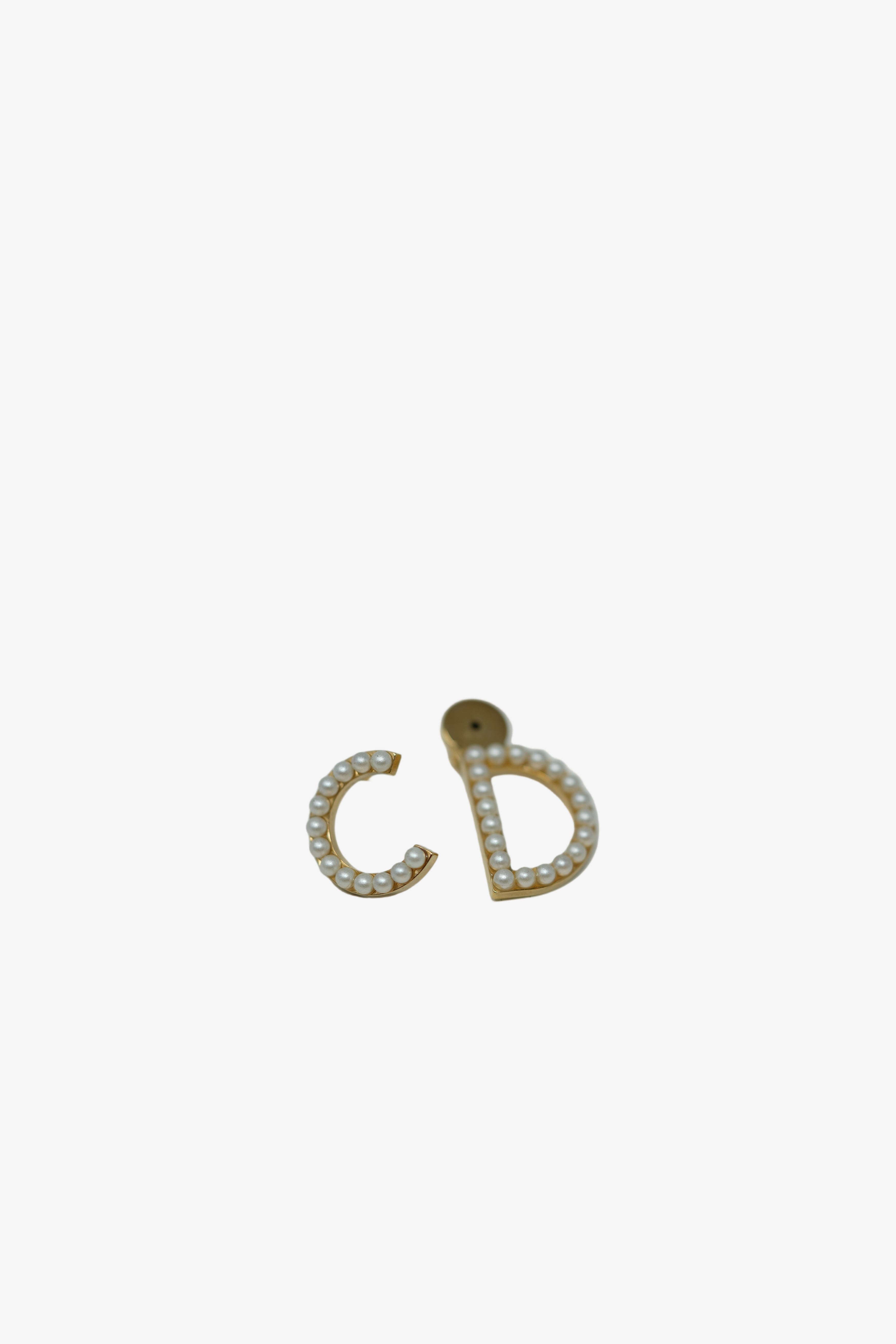 Dior Pearl CD Earrings